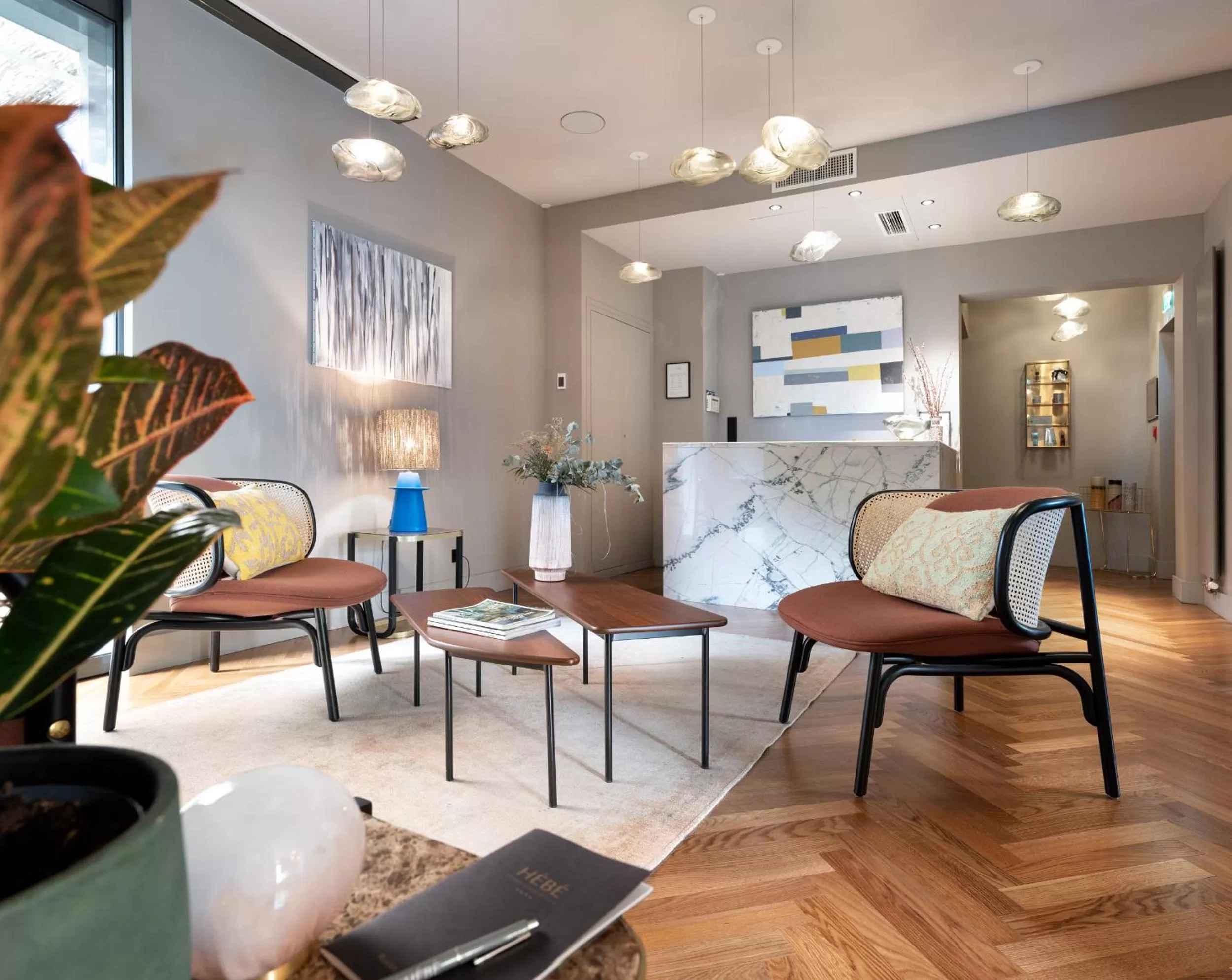 Seating area in Hébé Hotel