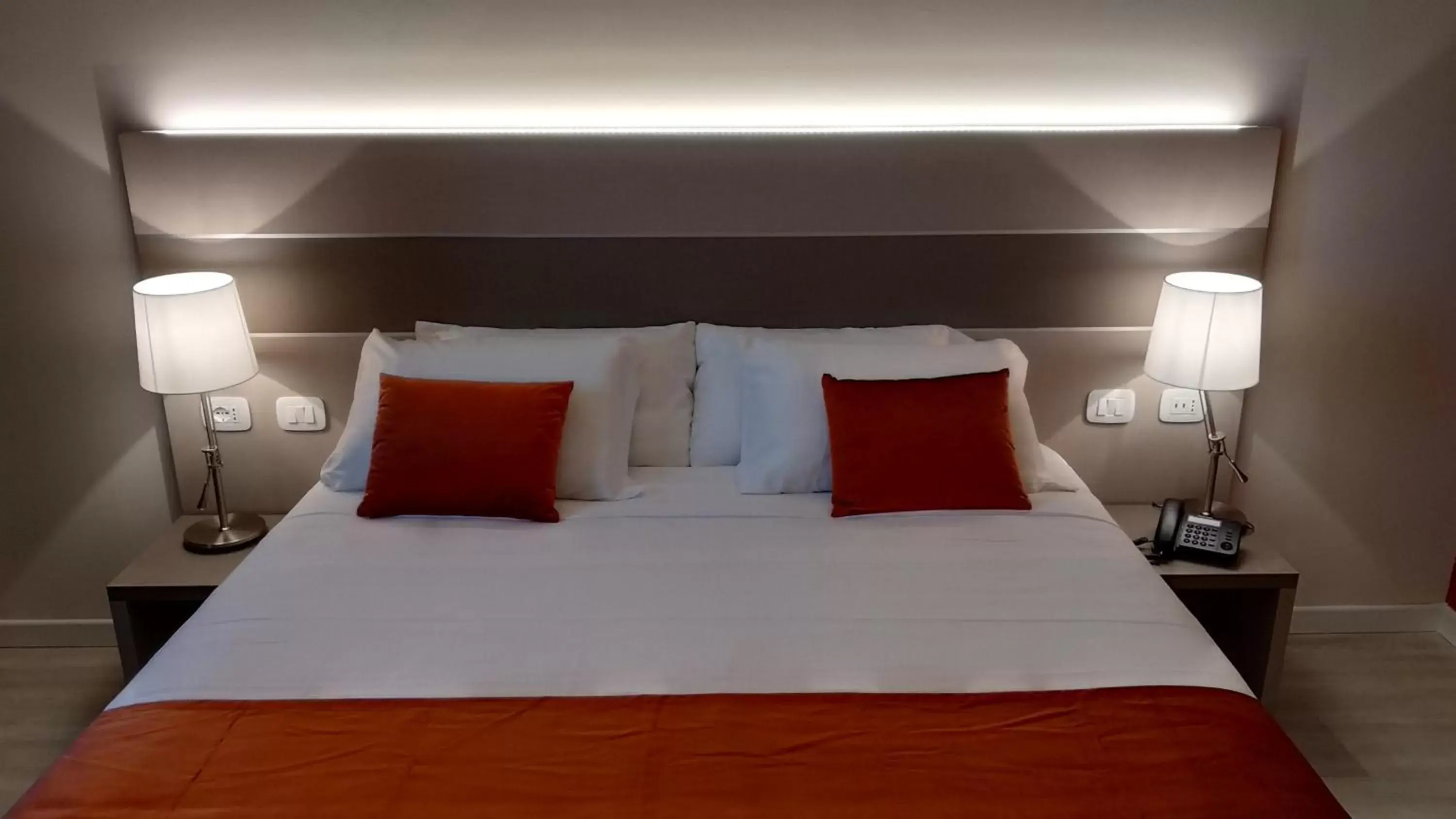 Bed in Hotel Glis