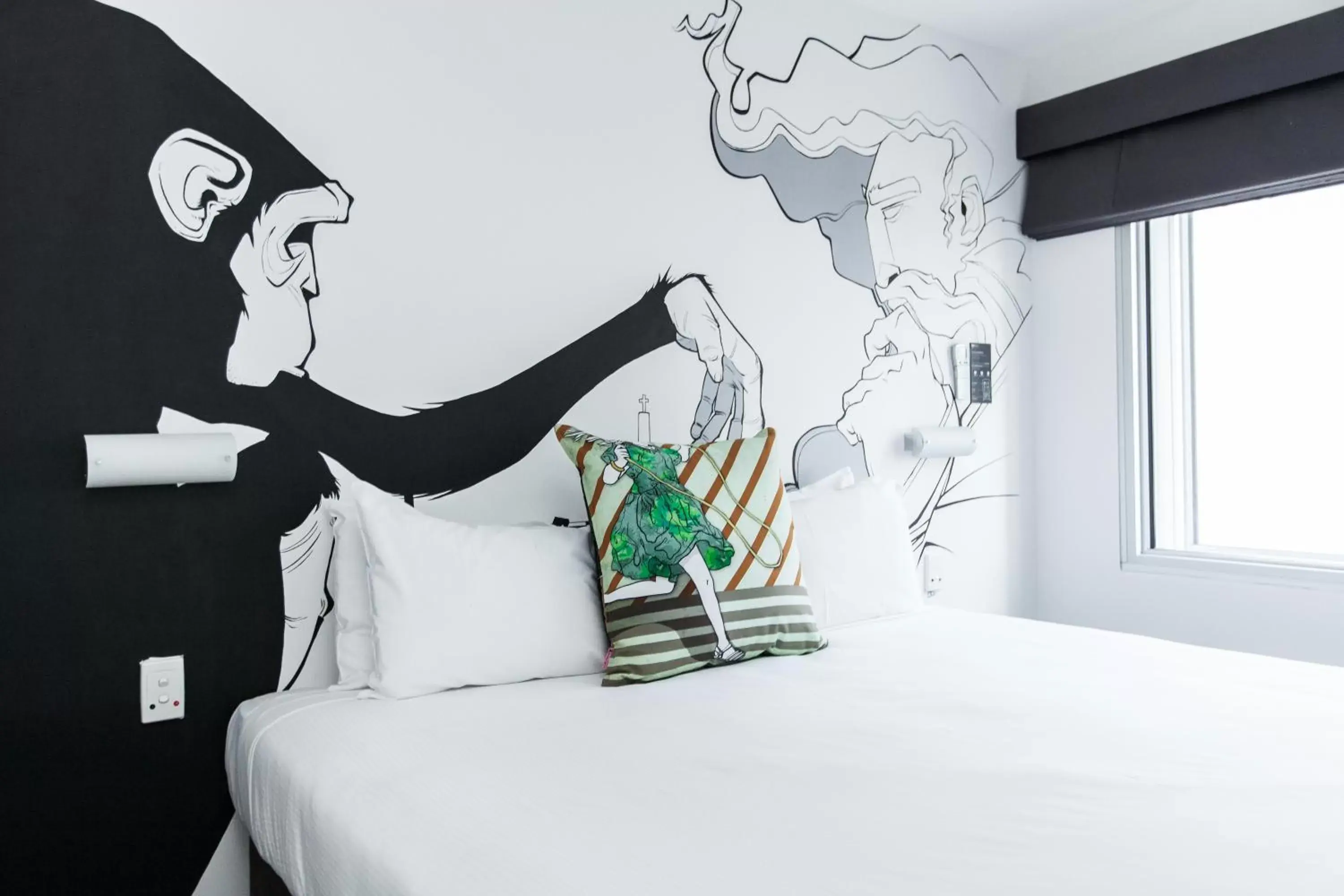 Bed in Majestic Minima Hotel Bed in Majestic Minima Hotel