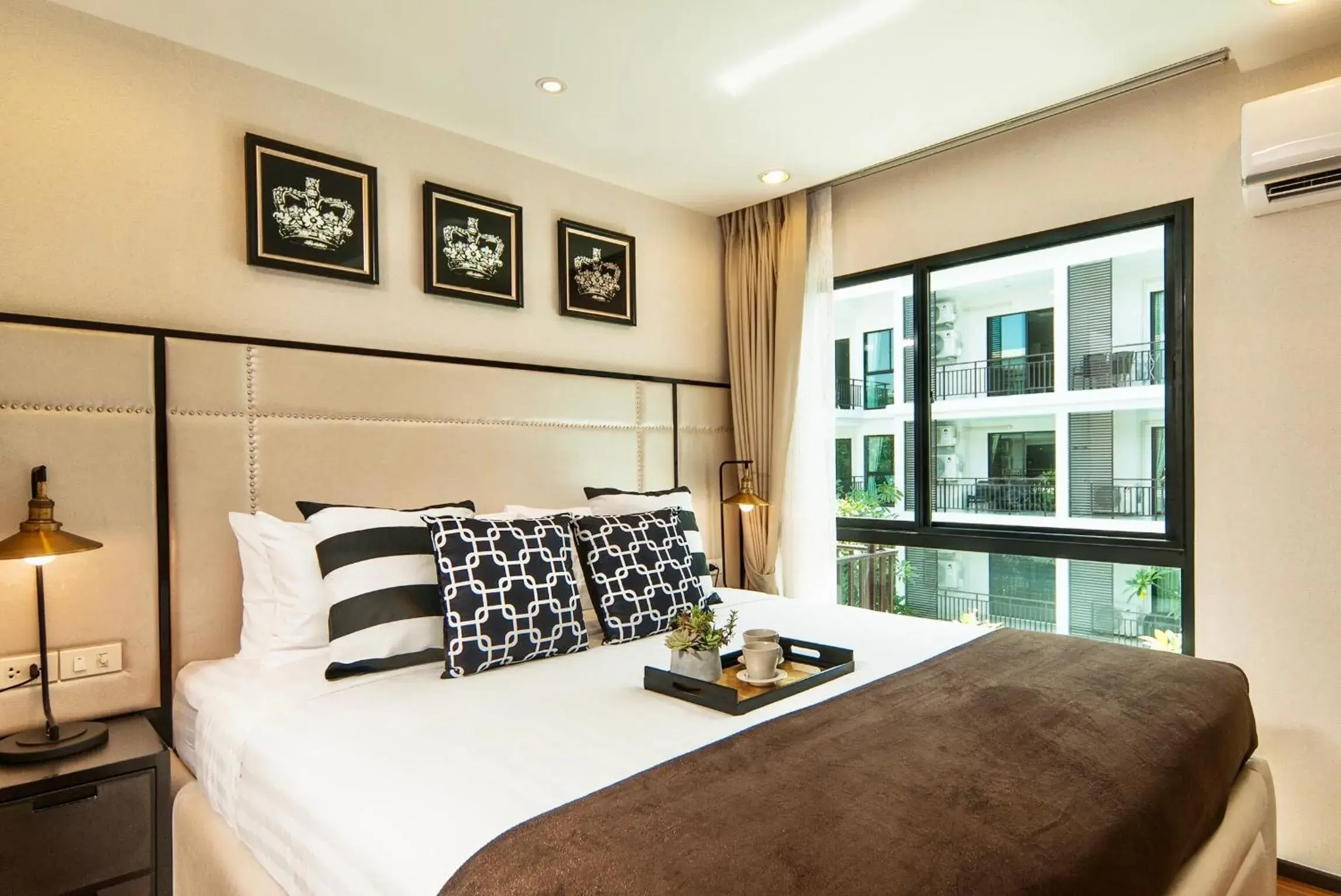 Bedroom, Bed in The Title KR Beach Condotel Rawai Beach Bedroom, Bed in The Title KR Beach Condotel Rawai Beach