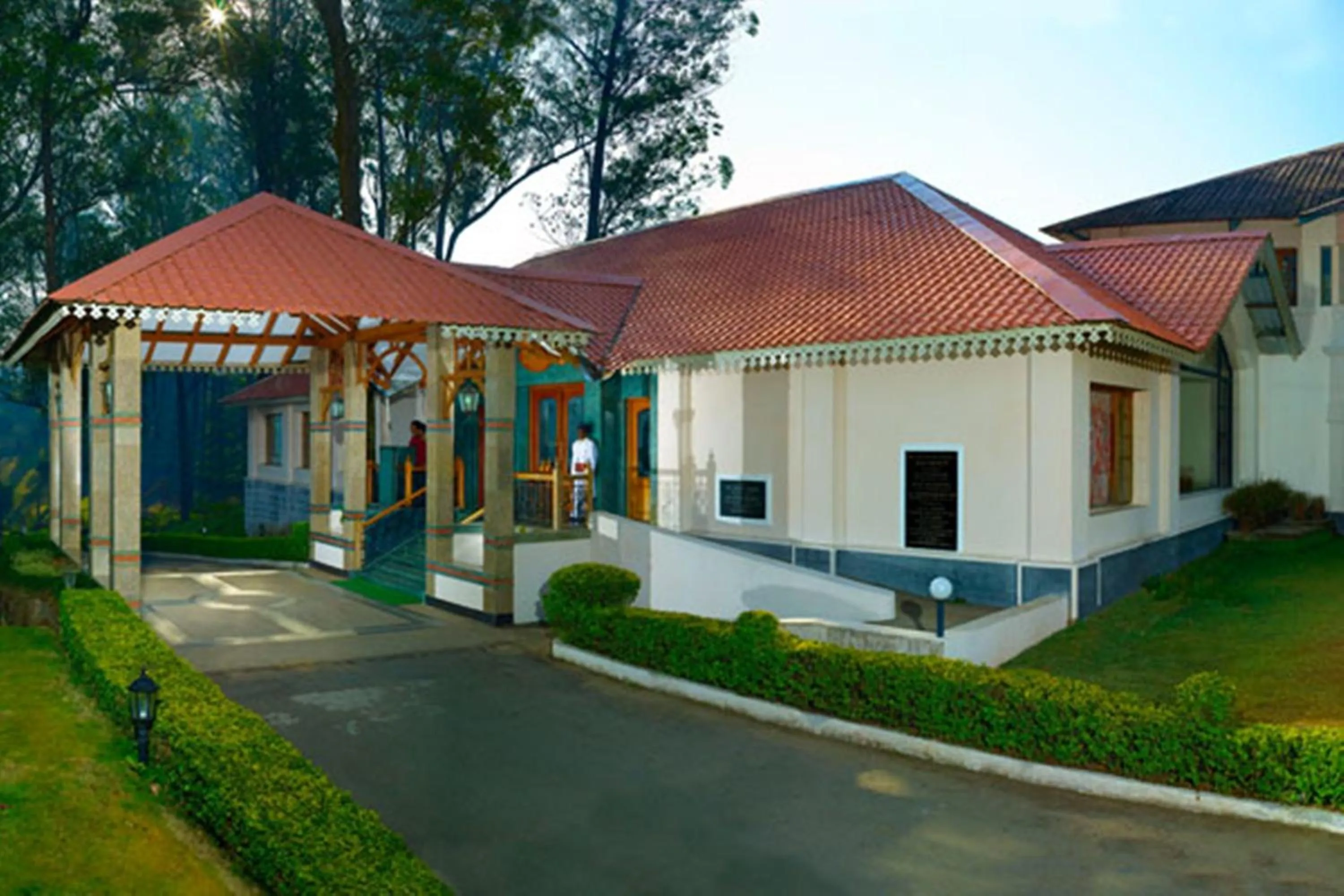 Facade/entrance in KTDC Tea county