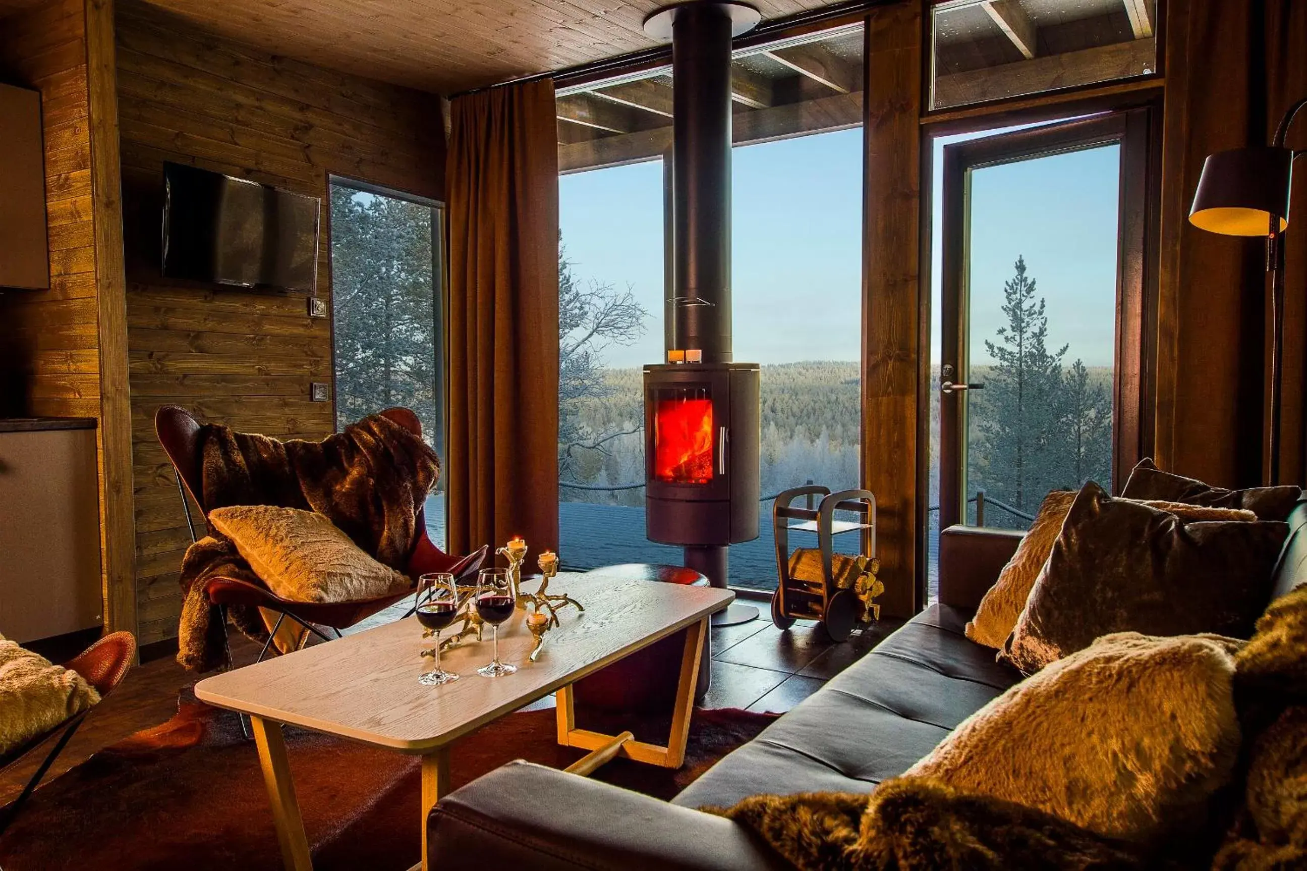 Living room, Seating Area in Arctic TreeHouse Hotel