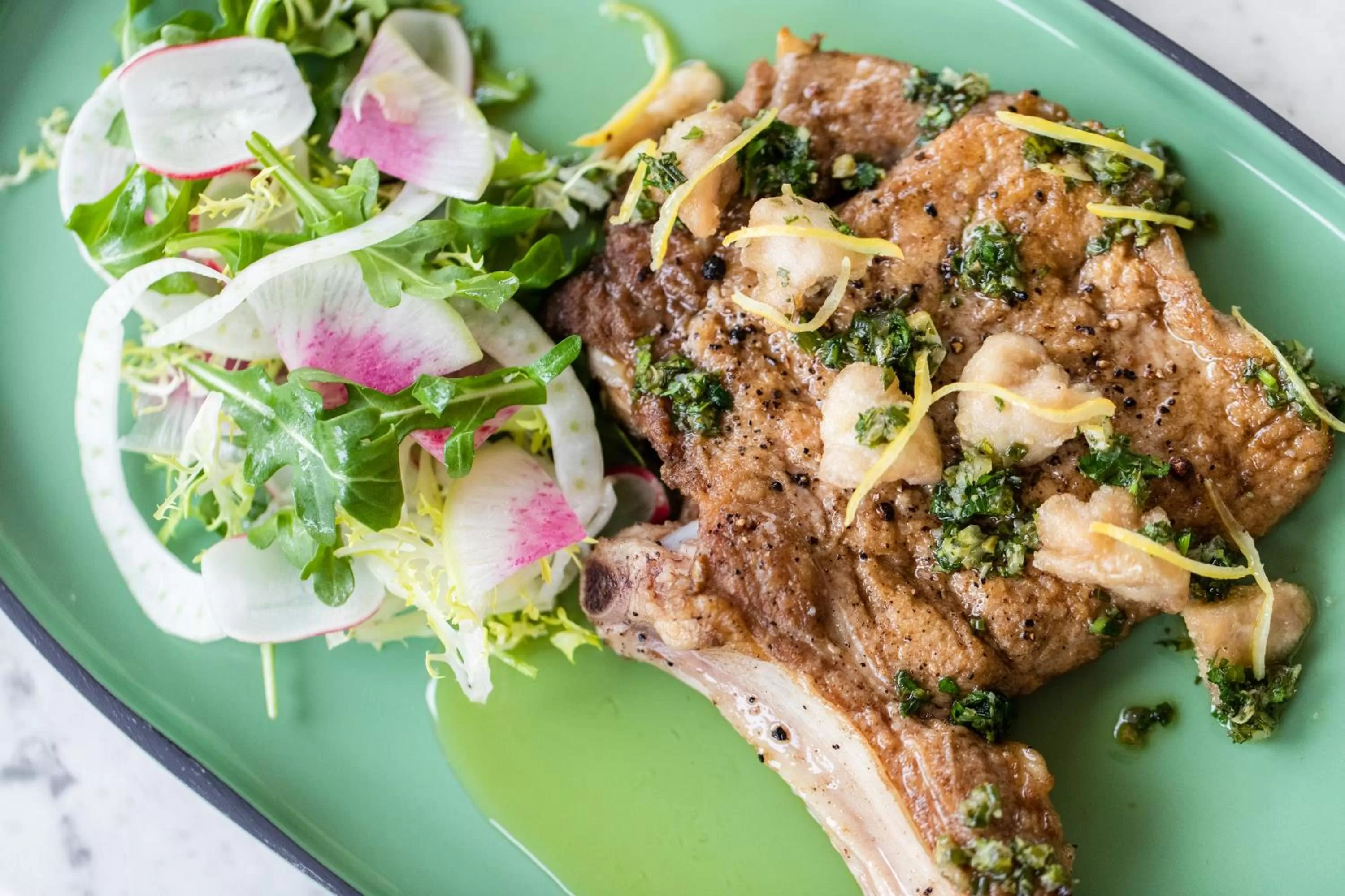 Restaurant/places to eat in La Colombe d'Or Hotel