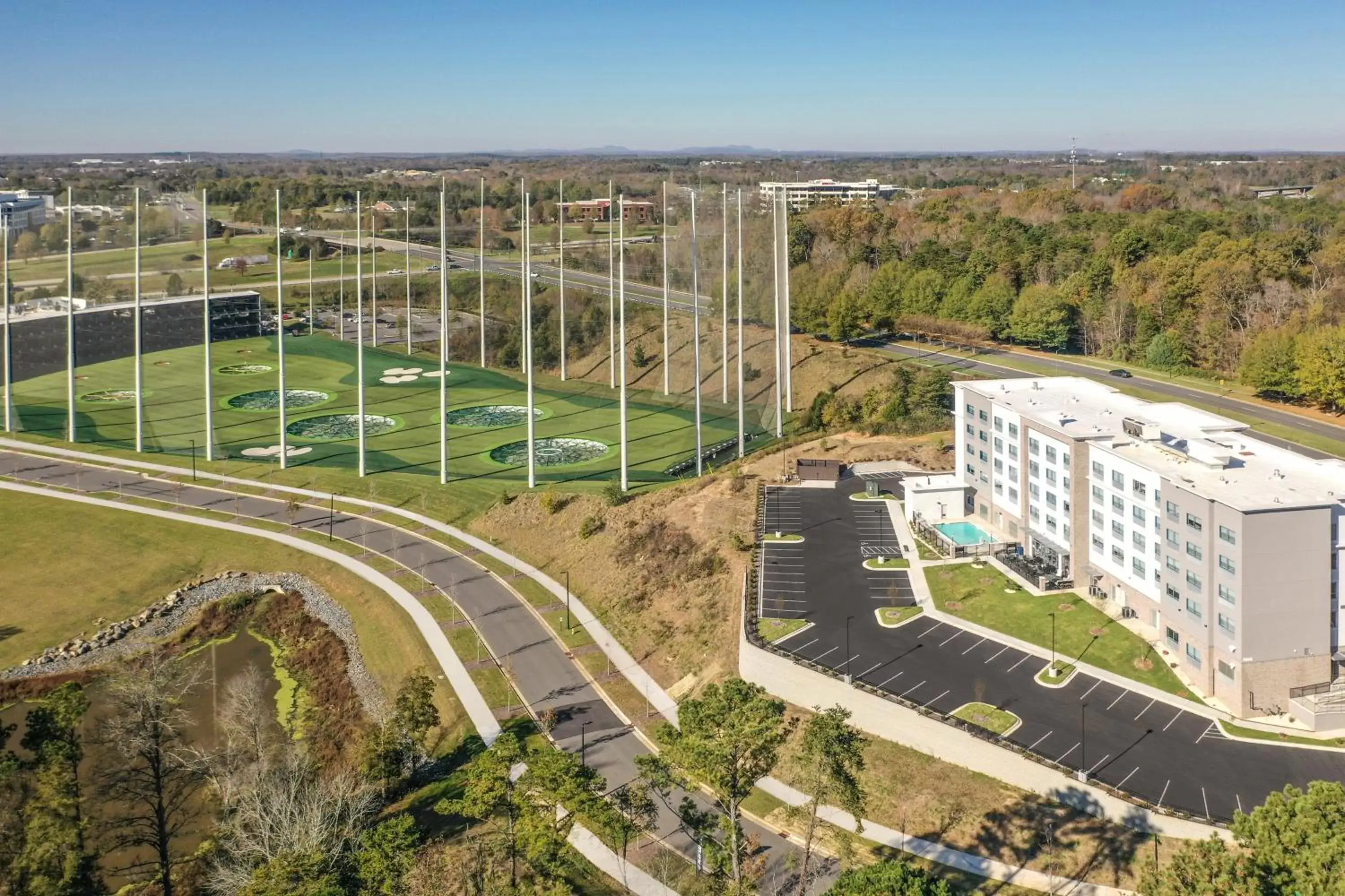 Area and facilities, Bird's-eye View in Holiday Inn Express & Suites Charlotte Southwest, an IHG Hotel