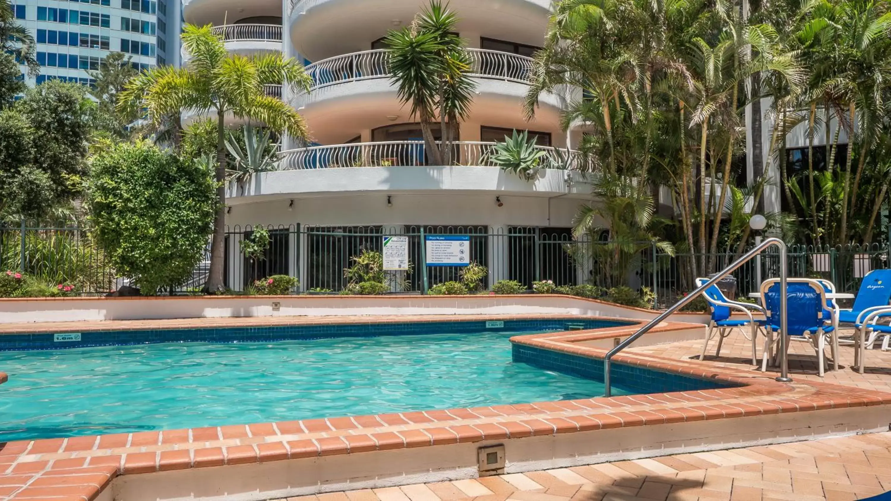 Property building, Swimming Pool in Aegean Resort Apartments