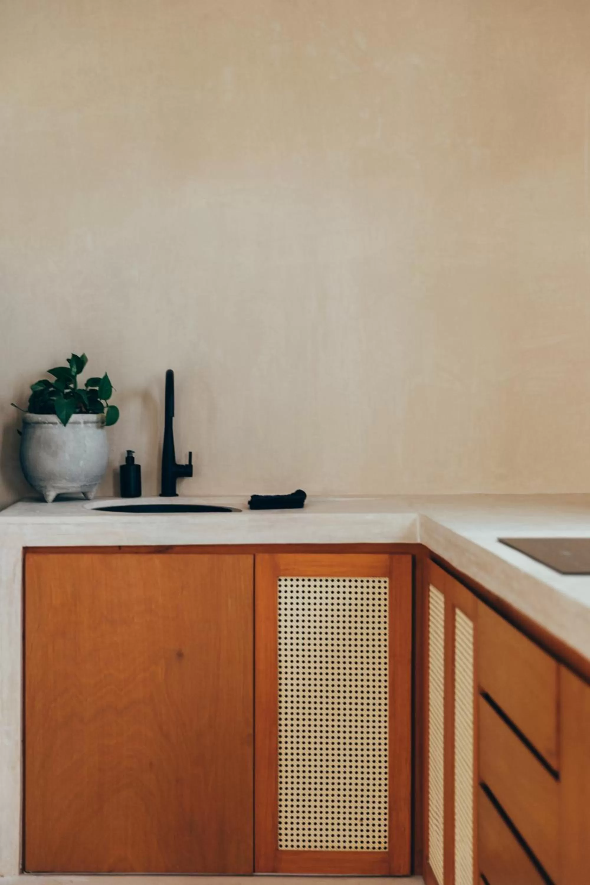 Kitchen or kitchenette in Cucu Hotel El Cuyo