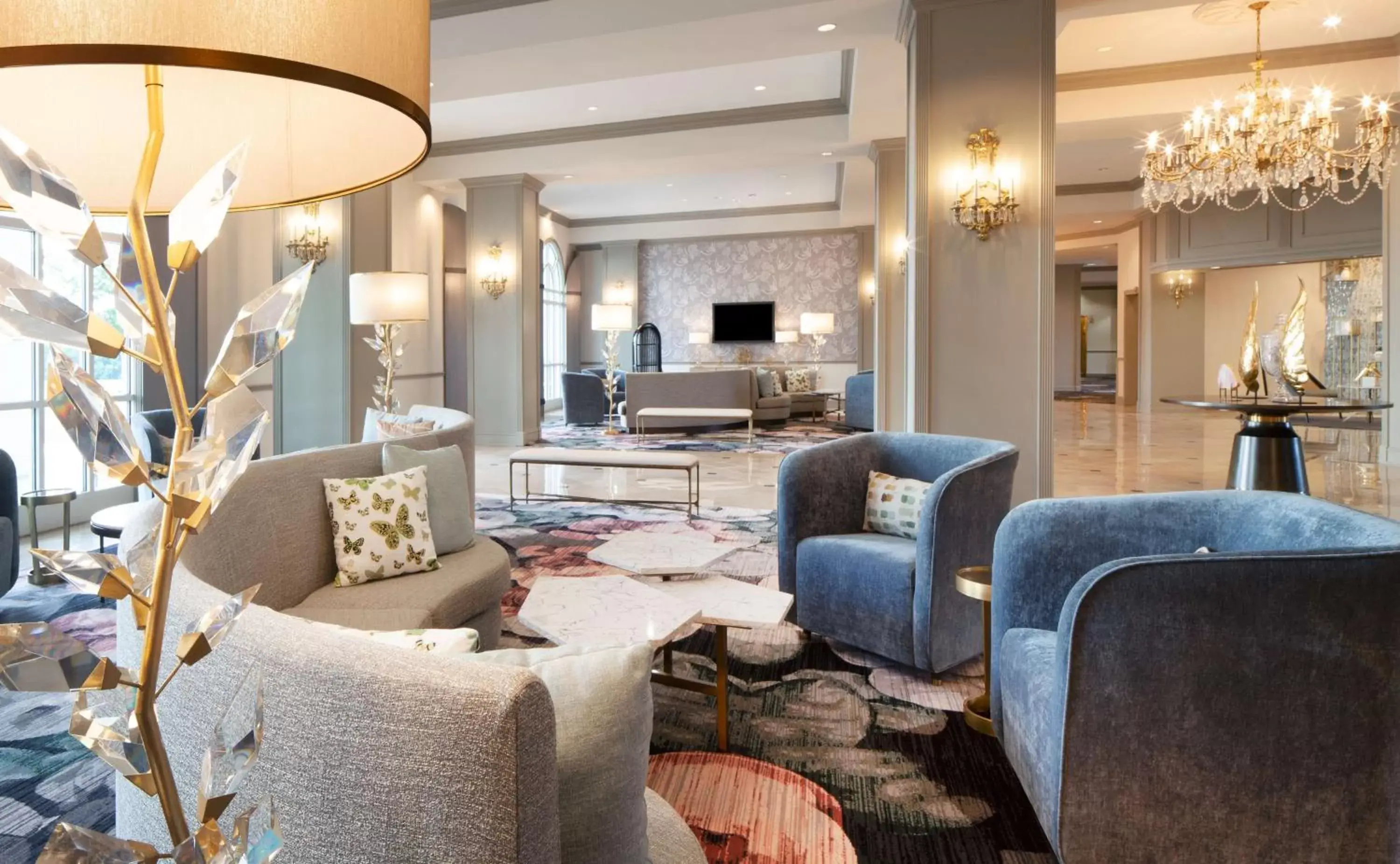 Lobby or reception, Lounge/Bar in Hilton Atlanta/Marietta Hotel & Conference Center