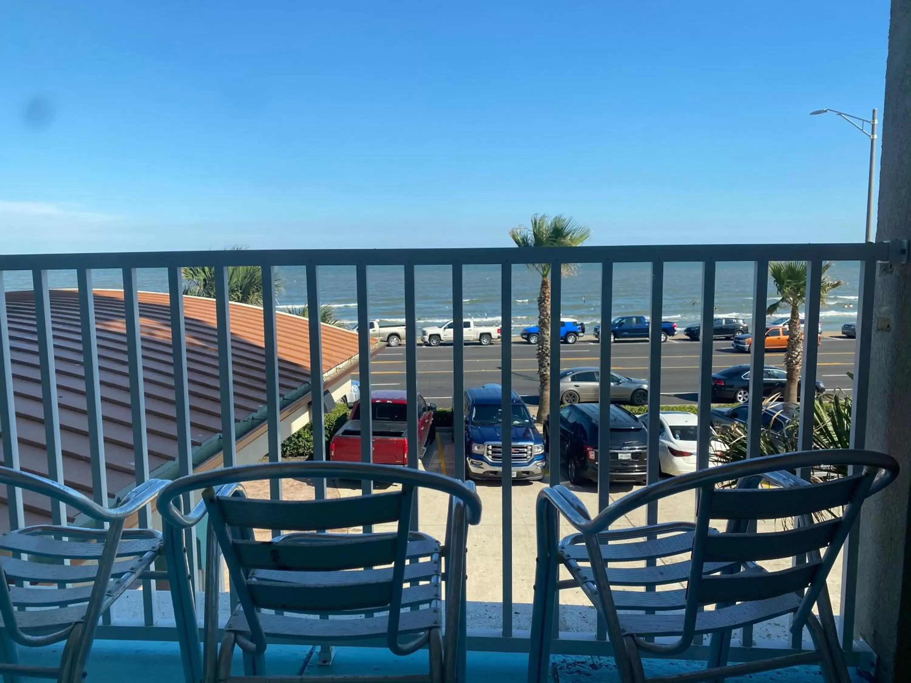 Sea view in Holiday Inn Express Hotel Galveston West-Seawall, an IHG Hotel