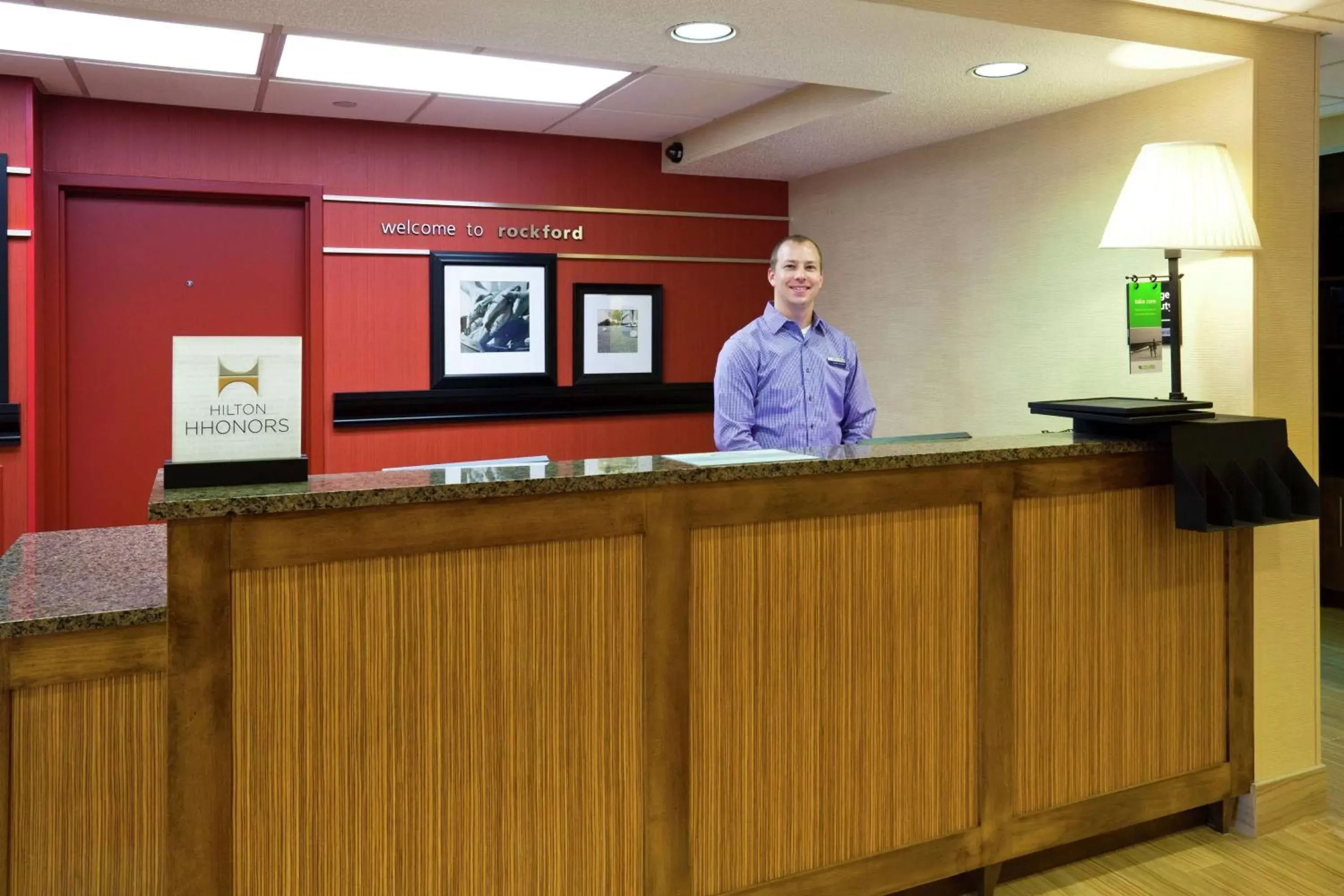 Lobby or reception in Hampton Inn Rockford Lobby or reception in Hampton Inn Rockford