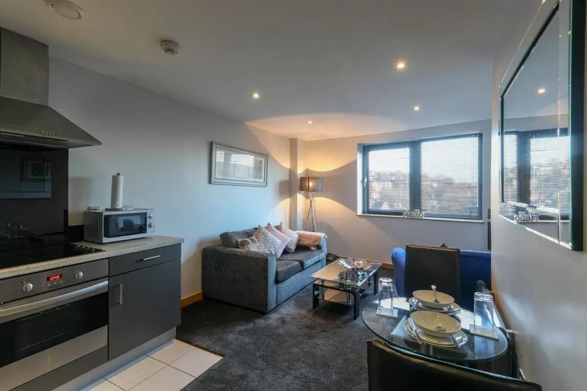 Seating Area in Victoria Mills Apartment Shipley