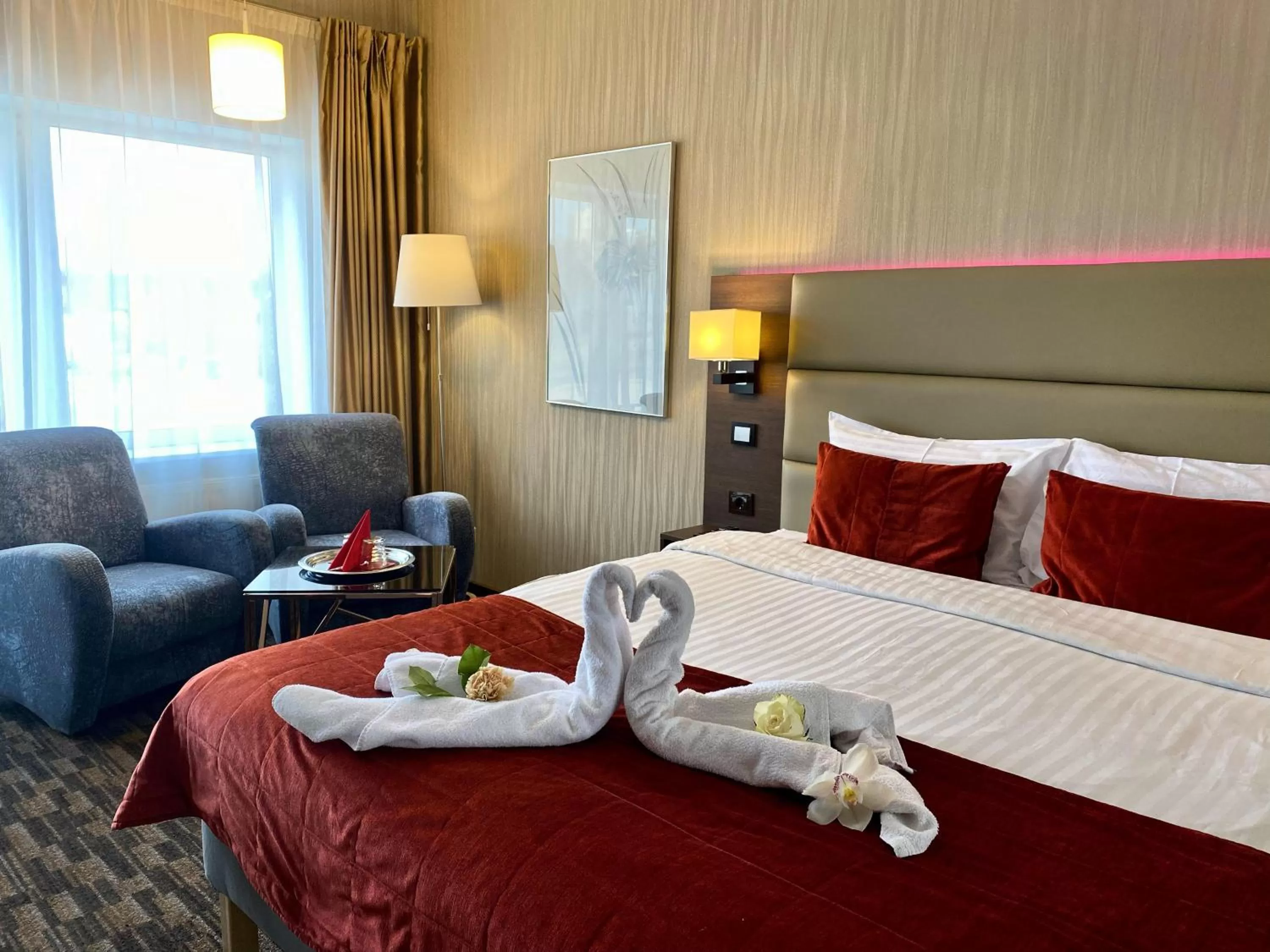 Bed in Olympus Hotel