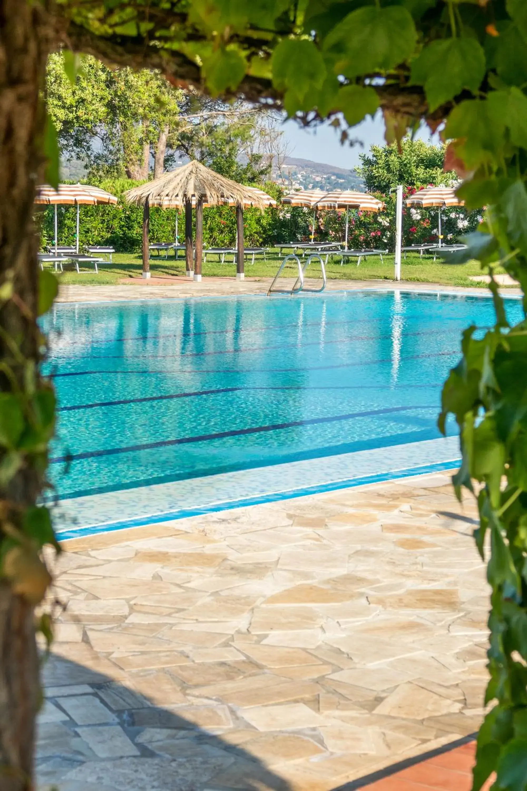 Breakfast, Swimming Pool in Hotel Fabricia