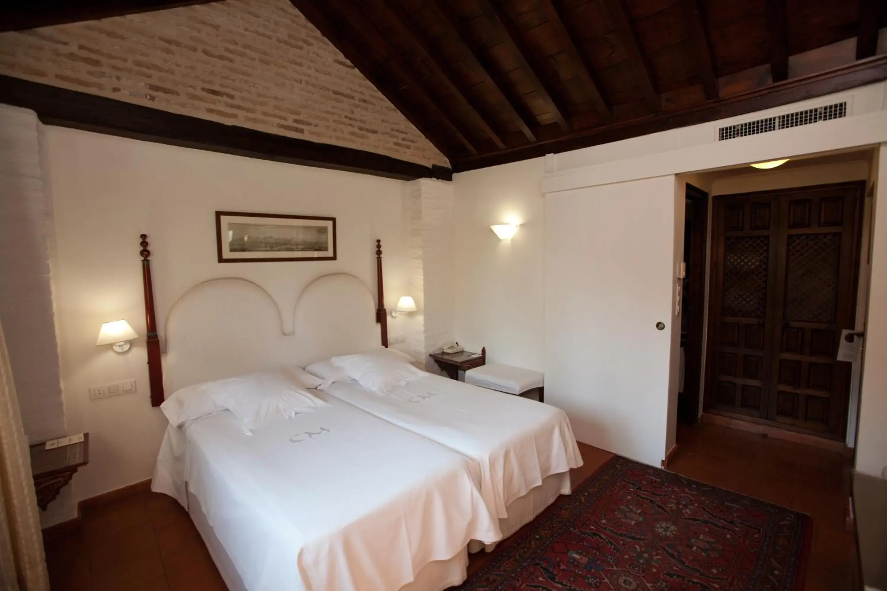 Bed in Hotel Casa Morisca