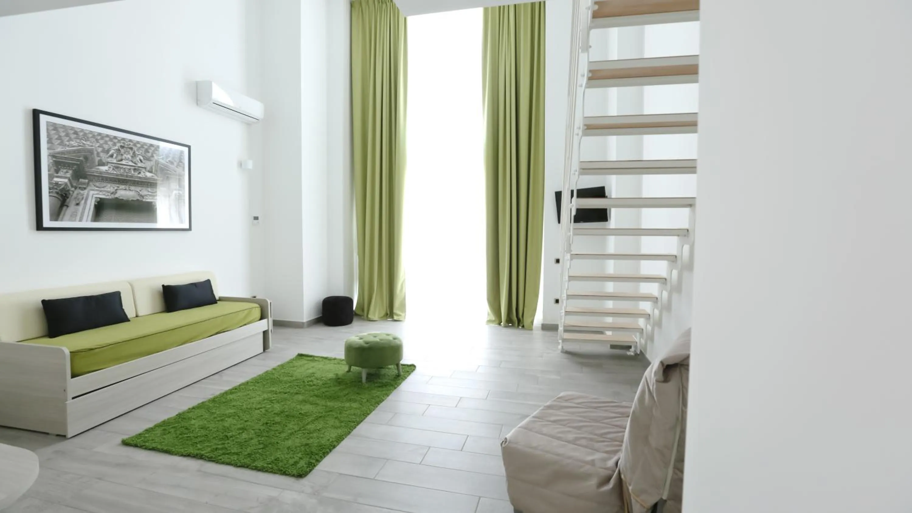 Living room, Bed in Ecumano Space