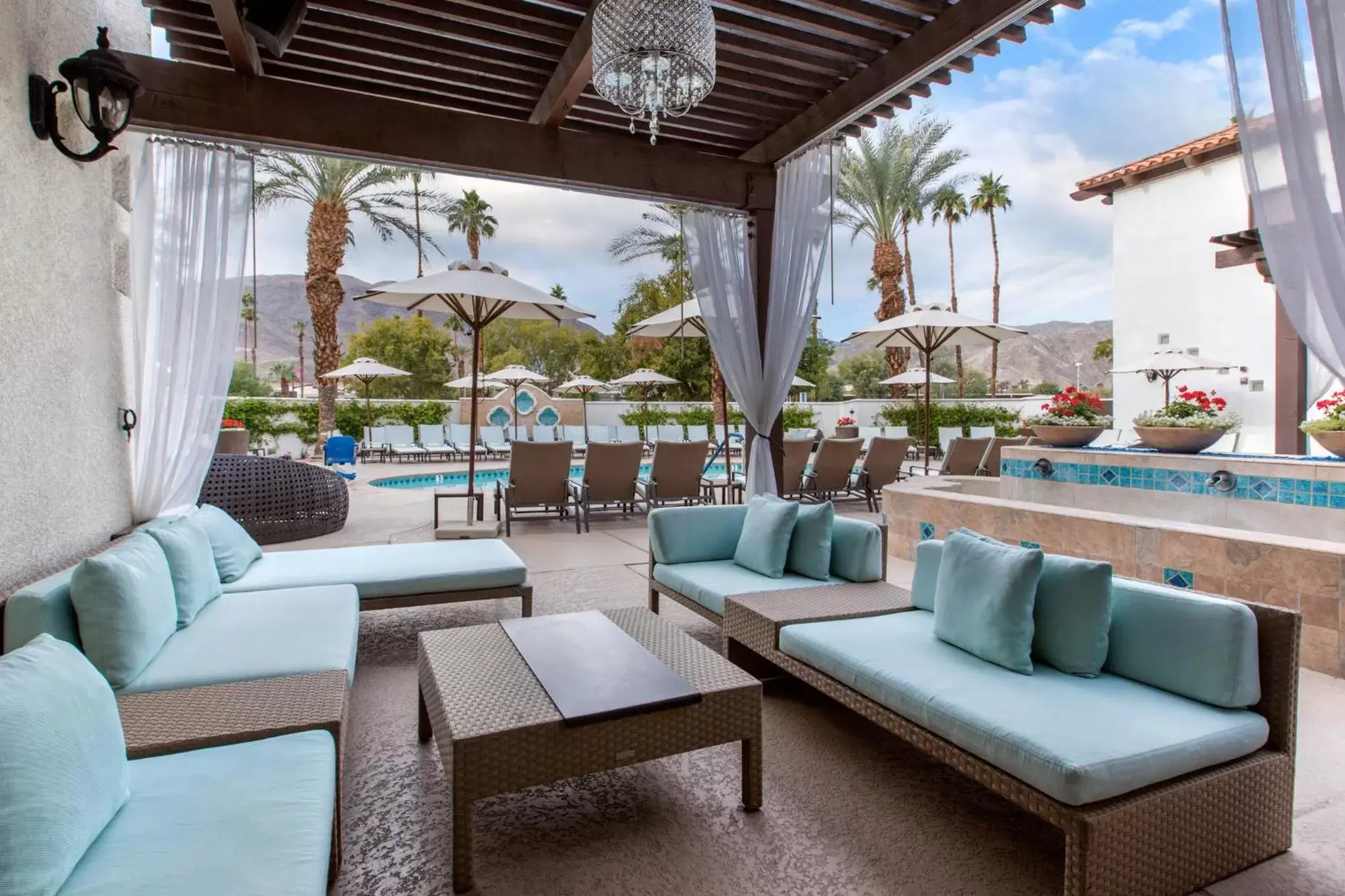 Swimming pool, Seating Area in Omni Rancho Las Palmas Resort & Spa