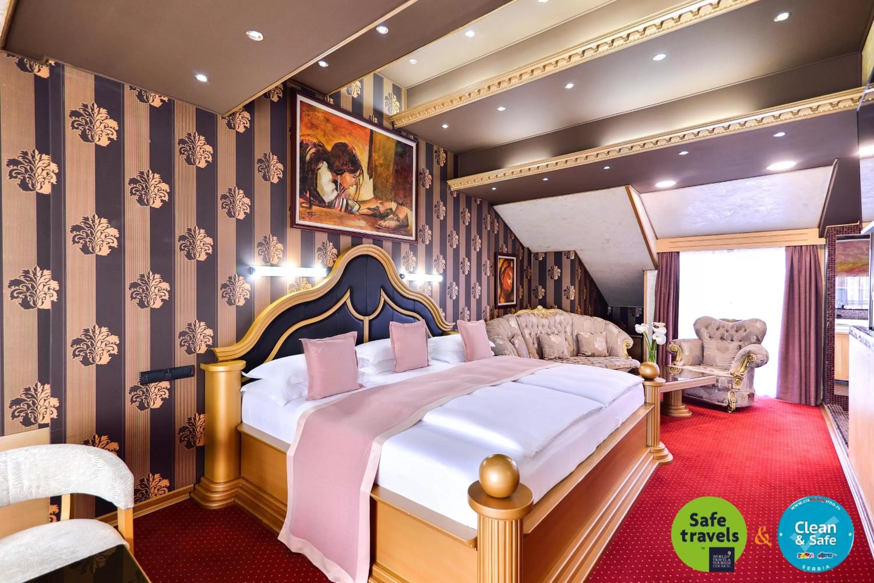 Bedroom, Bed in Prezident Hotel