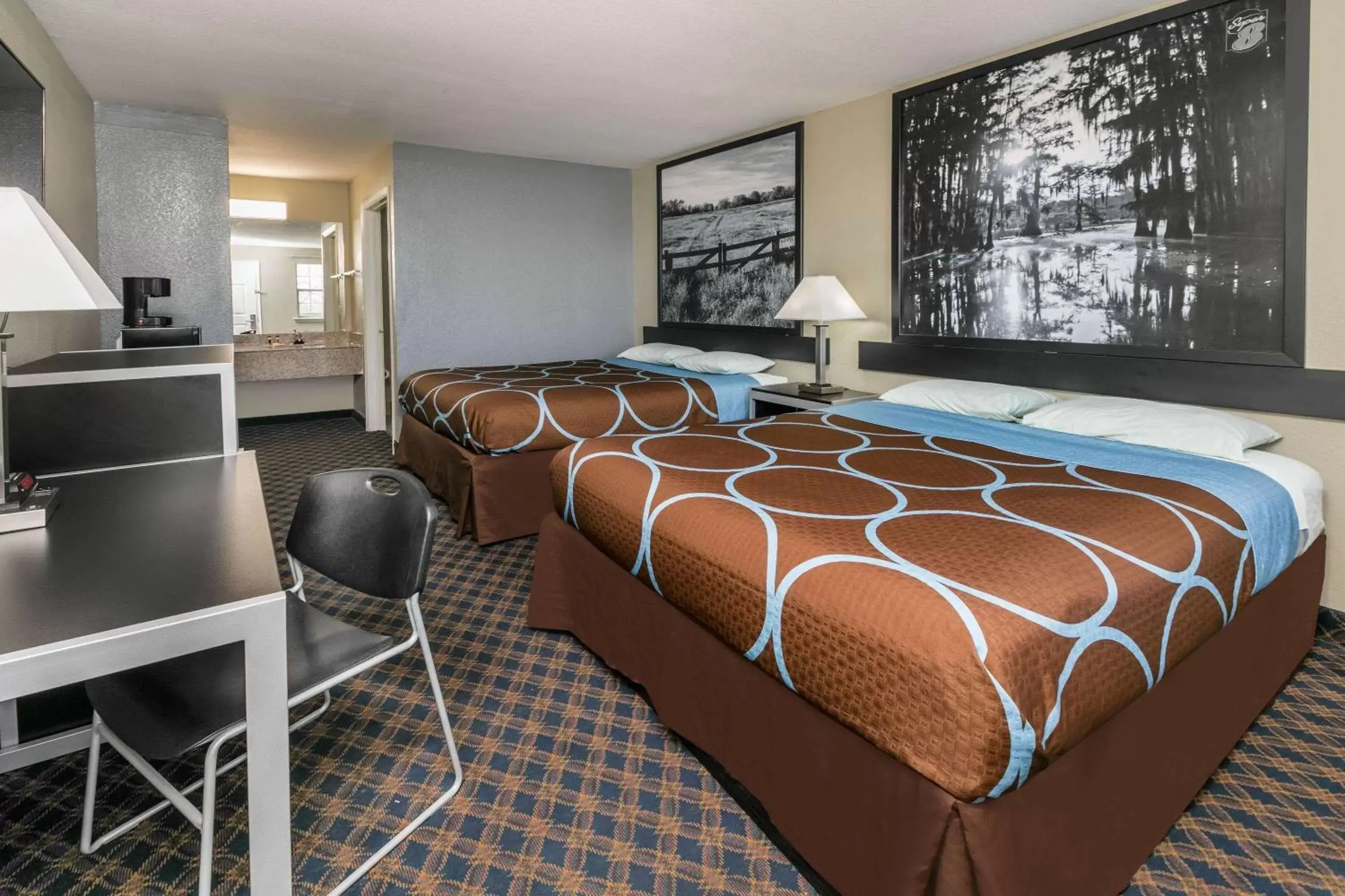 Photo of the whole room, Bed in Super 8 by Wyndham Arlington Near AT&T Stadium