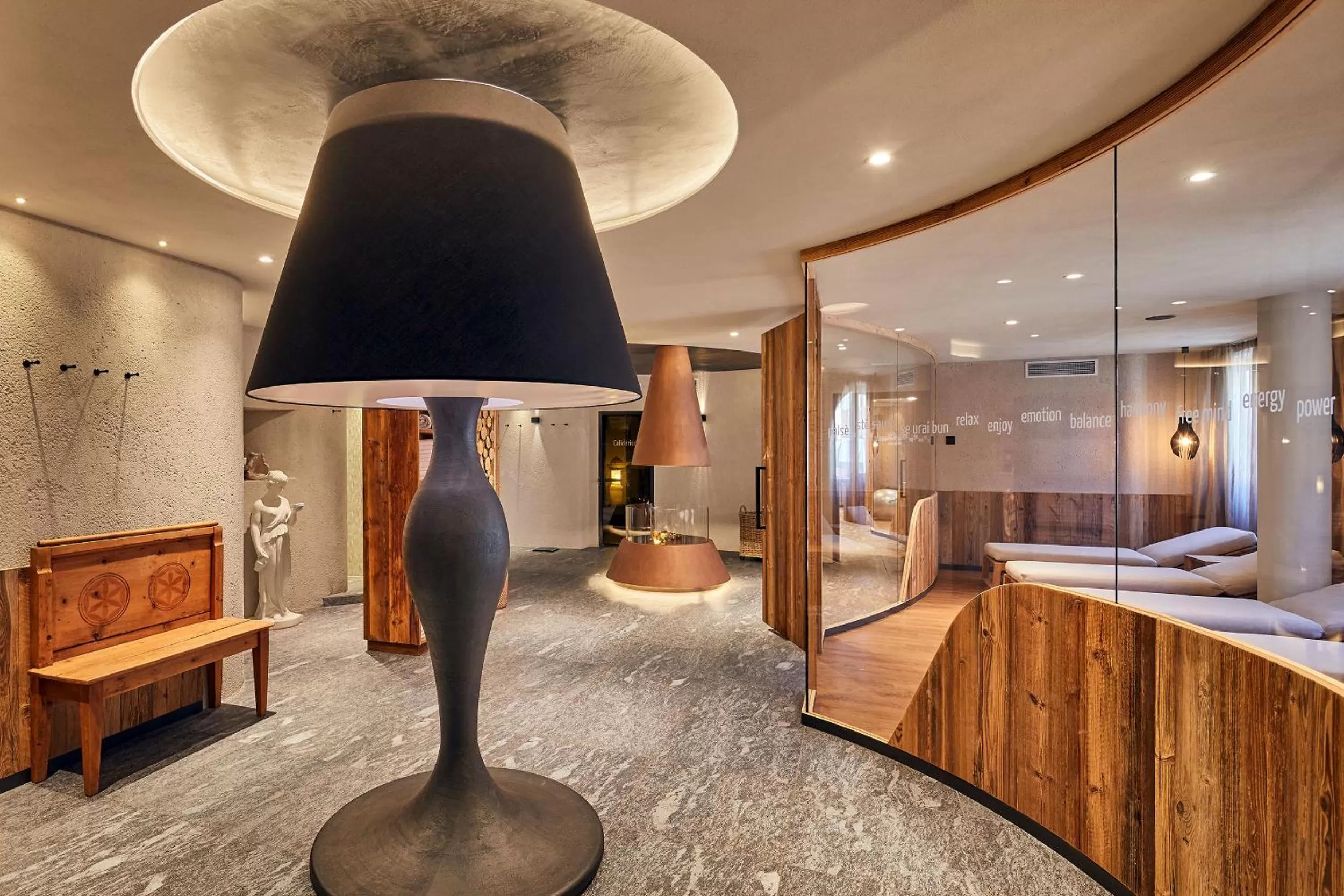 Lobby or reception, Bed in Hotel Marmolada