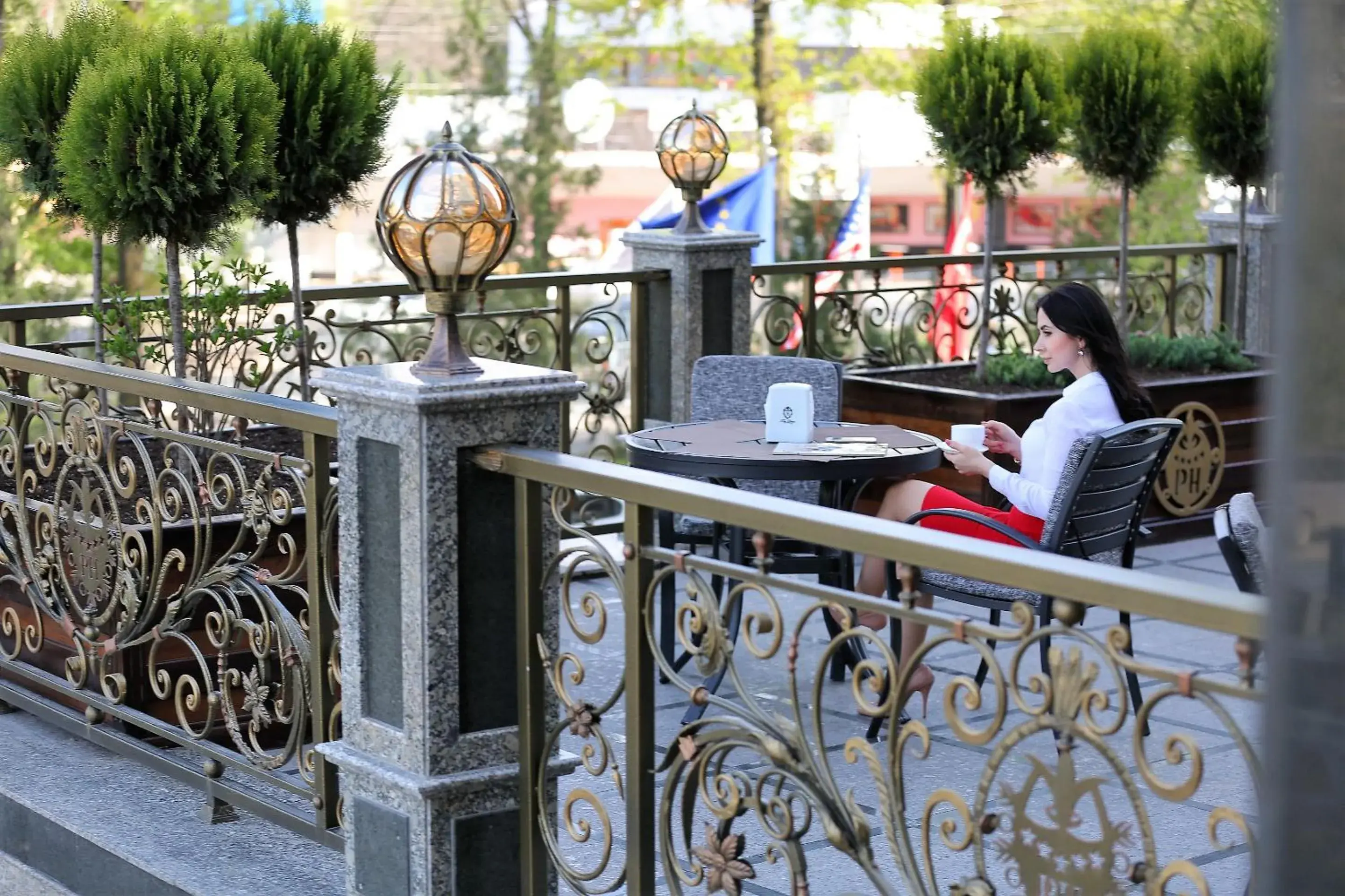 Balcony/Terrace in Plaza Hotel Bishkek