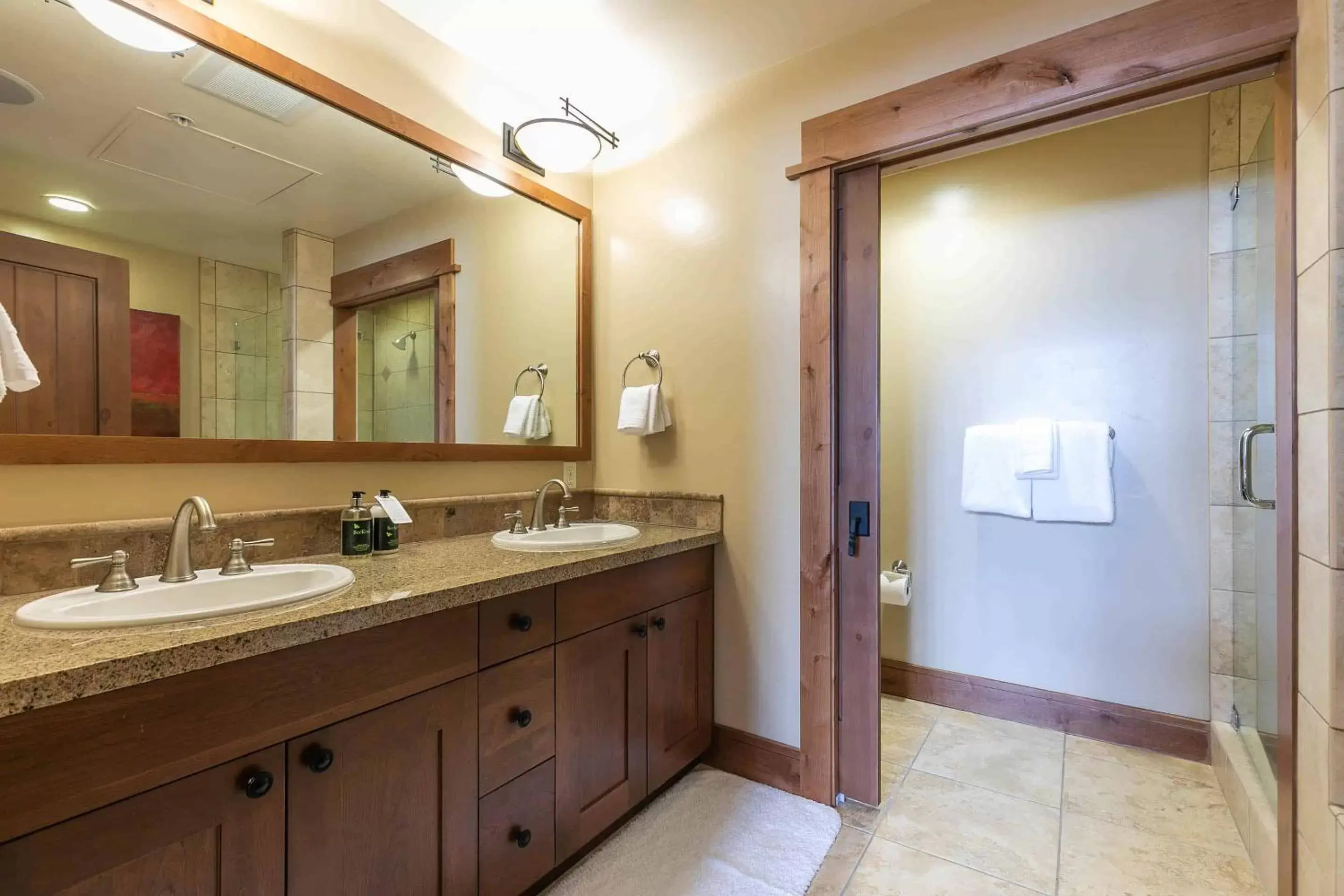 Bathroom in East West Hospitality at Tahoe