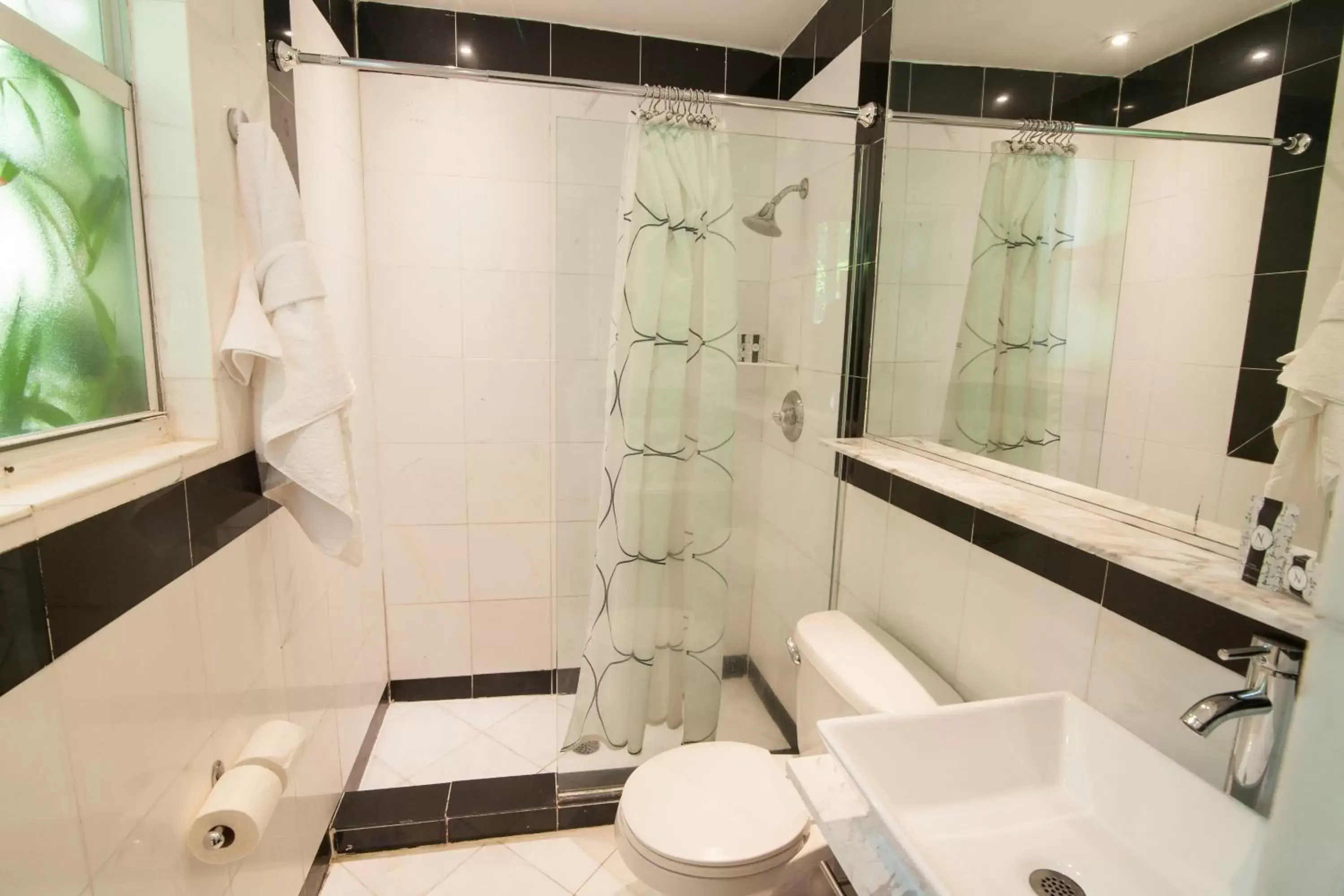 Shower, Bathroom in Shelley Hotel