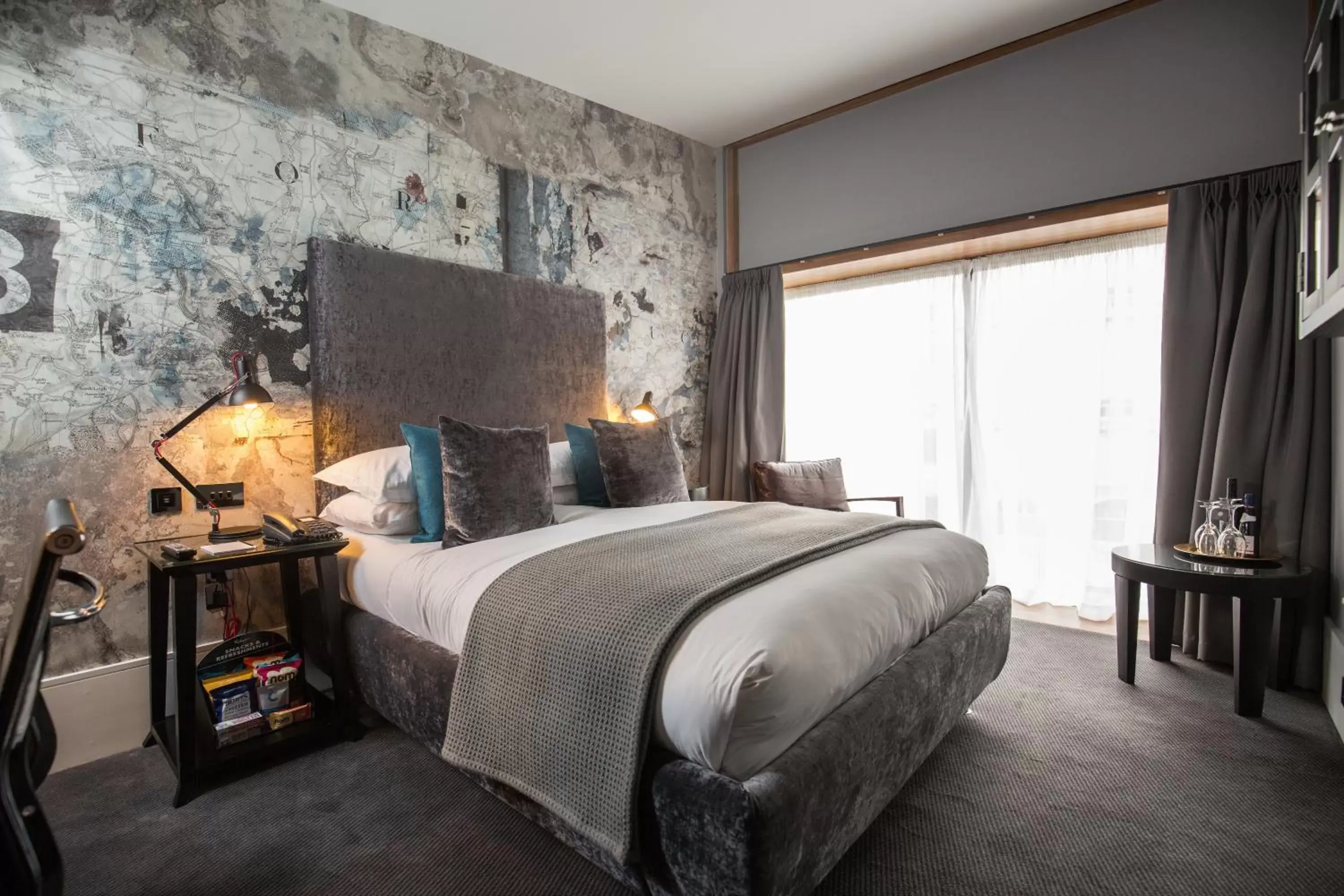 Bedroom, Bed in Malmaison Oxford