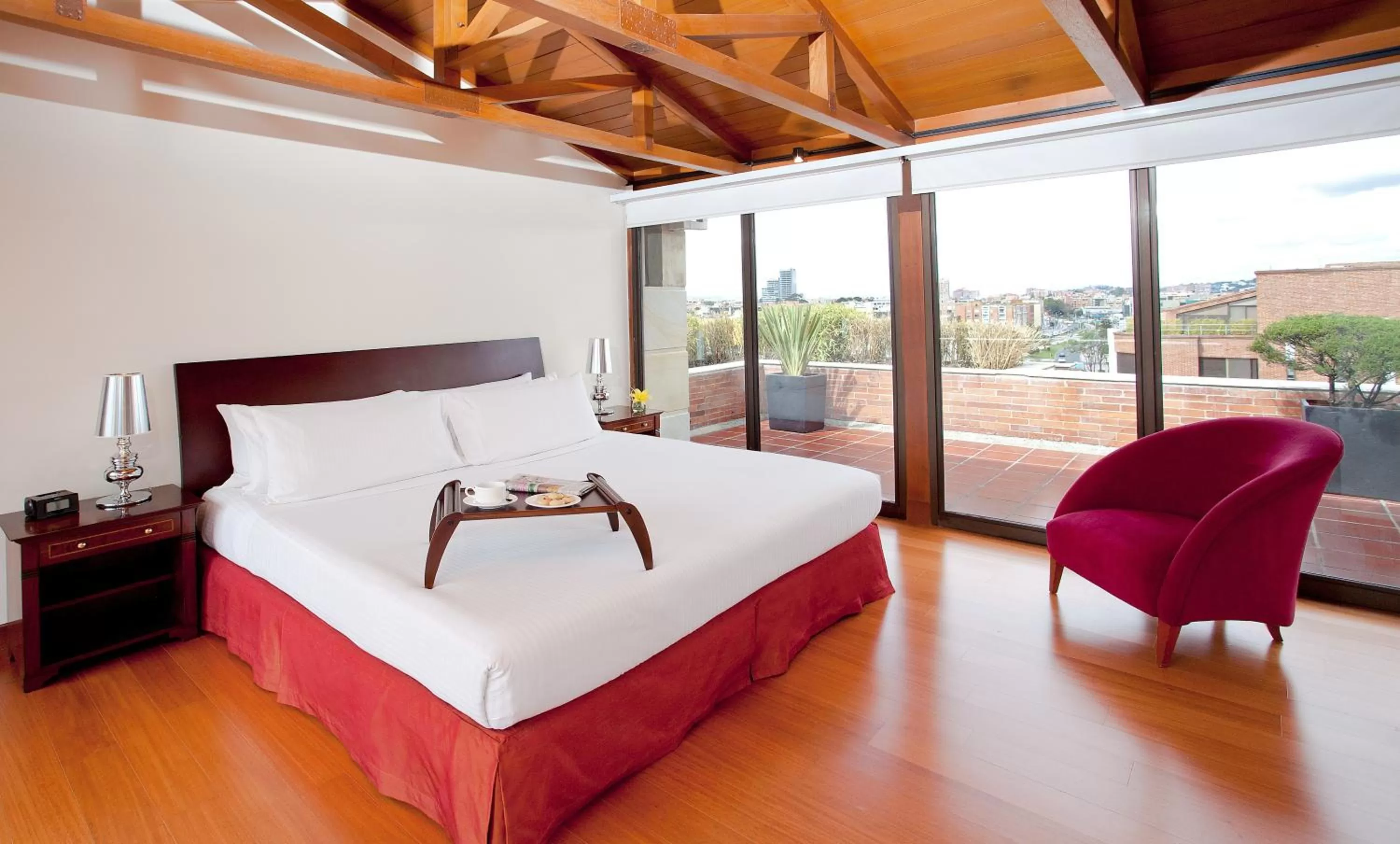 Bed in Santafe Boutique Hotel