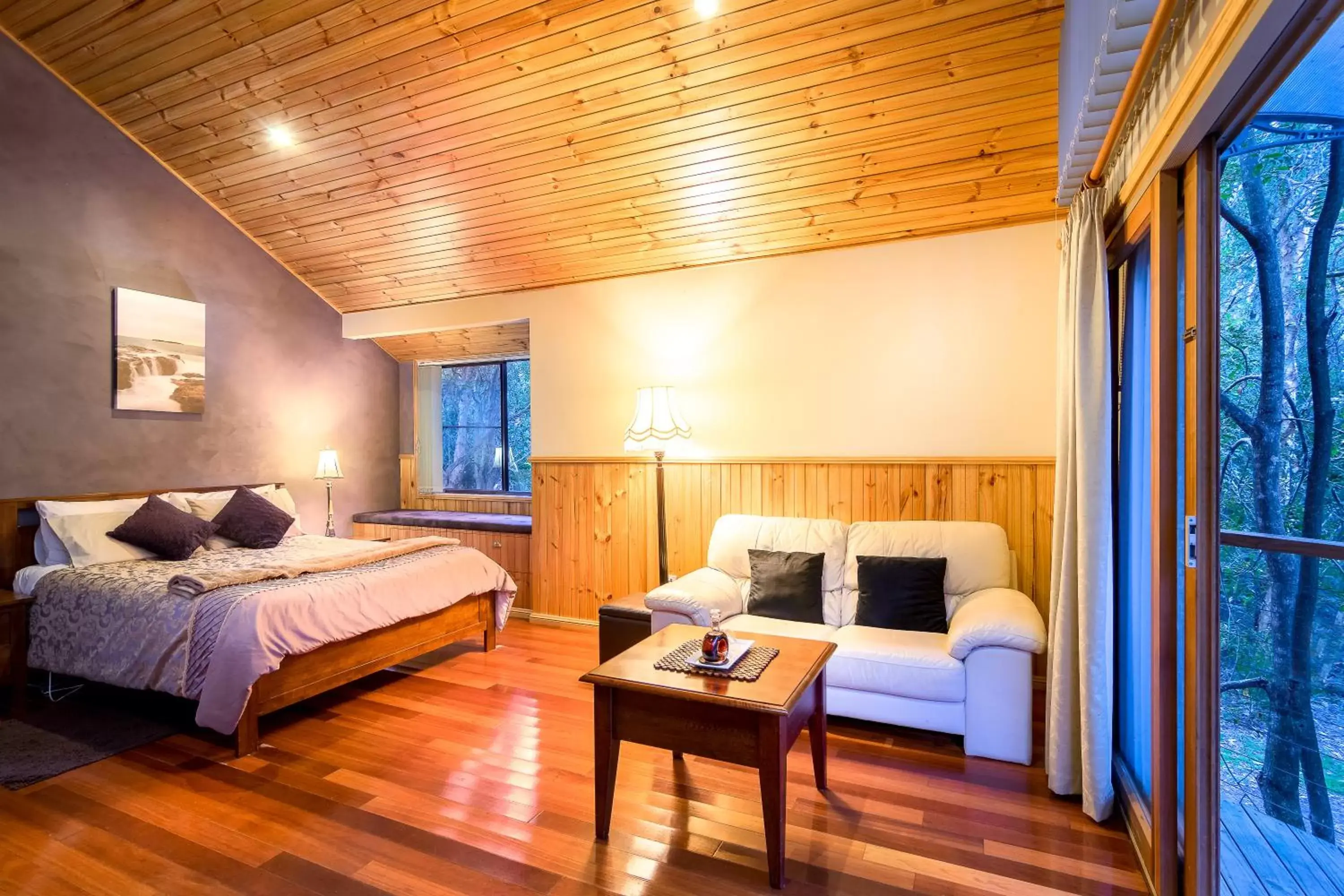 Living room, Bed in Wanderers Retreat