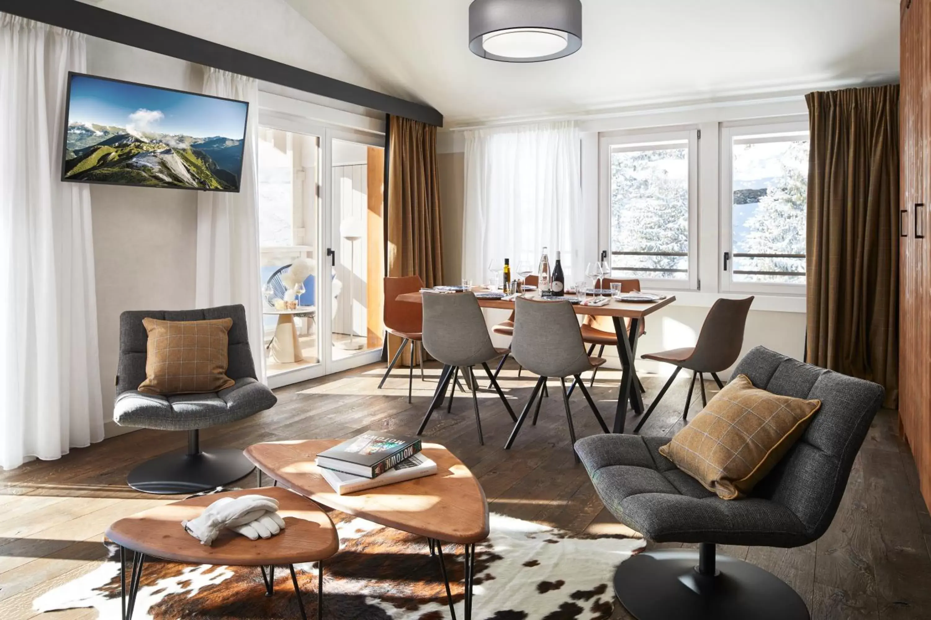 Living room, Seating Area in Ecrin Blanc Resort Courchevel