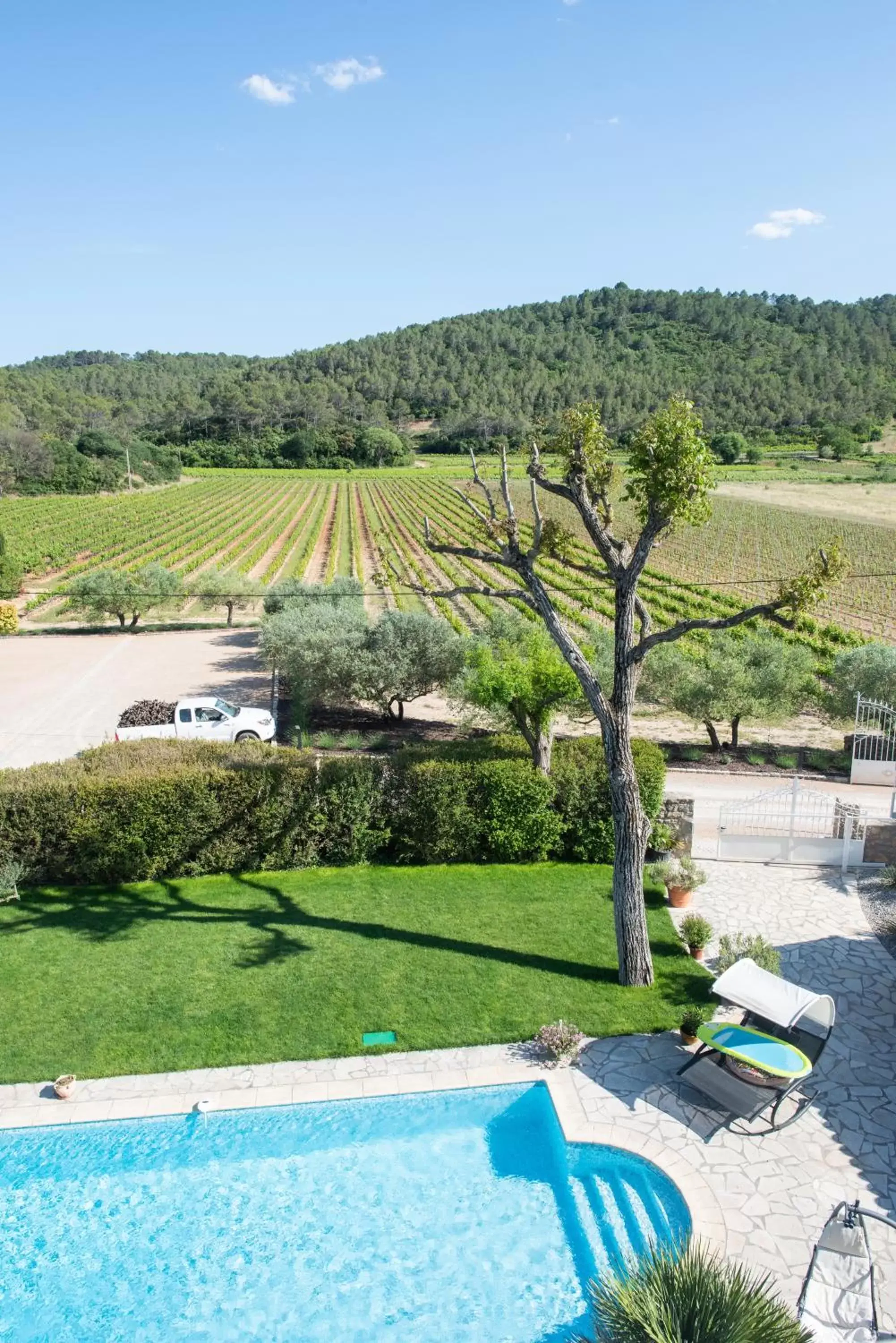 Pool View in Chateau de Sainte Croix