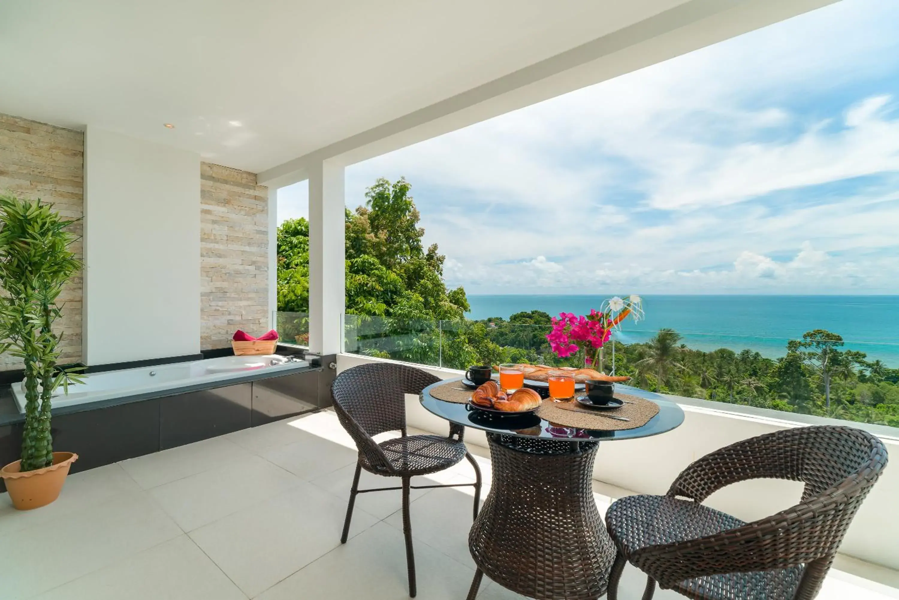 Patio in Tropical Sea View Residence