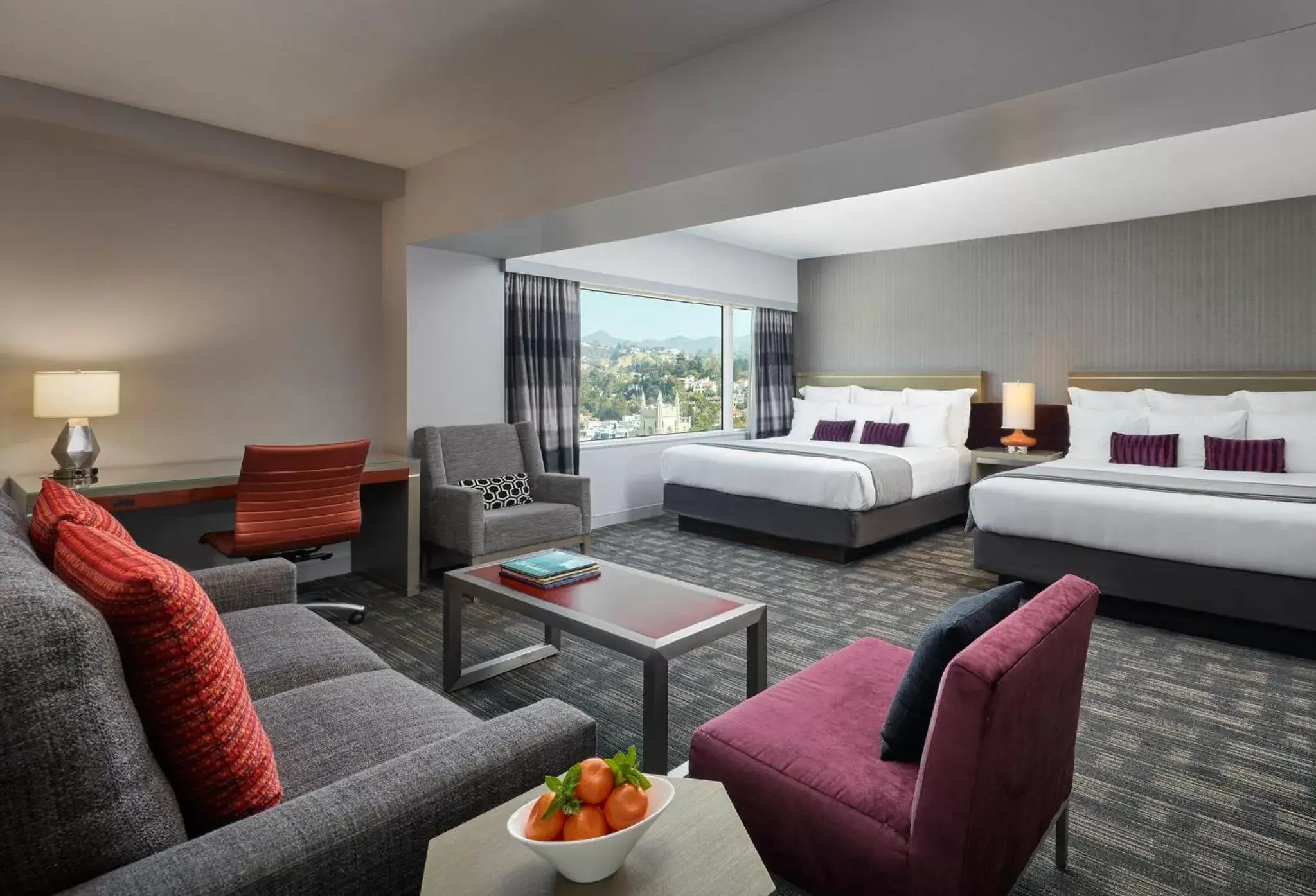 Bedroom, Seating Area in Loews Hollywood Hotel