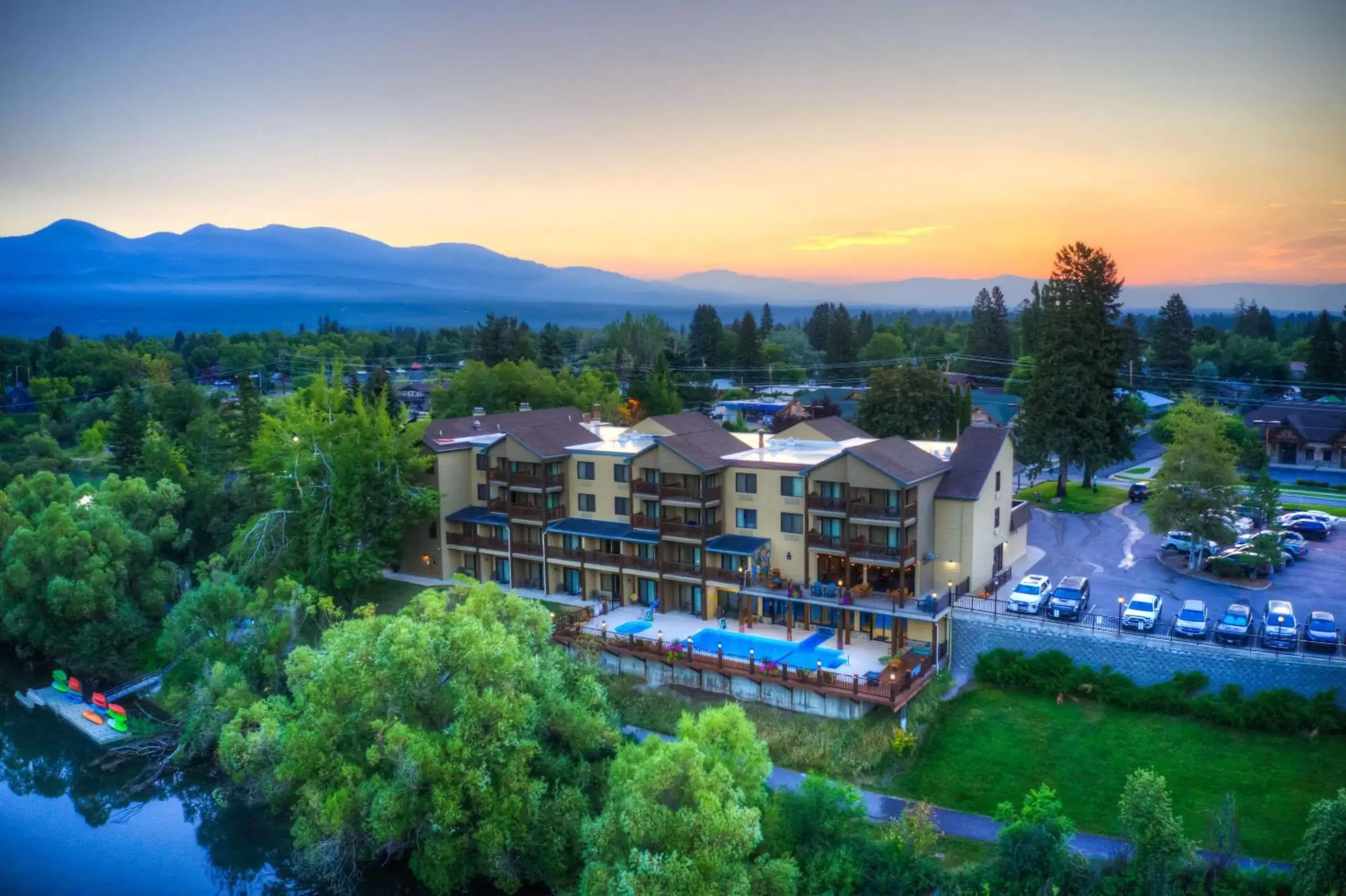 Property building, Bird's-eye View in The Pine Lodge on Whitefish River, Ascend Hotel Collection