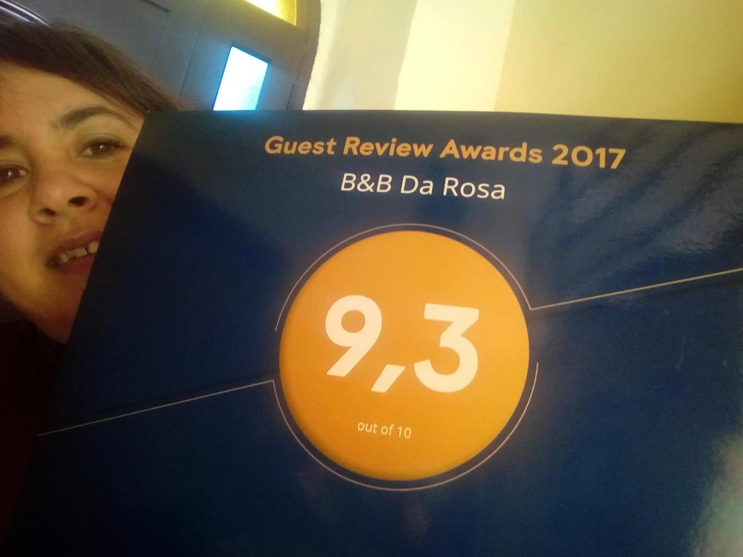 Certificate/Award in B&B Da Rosa