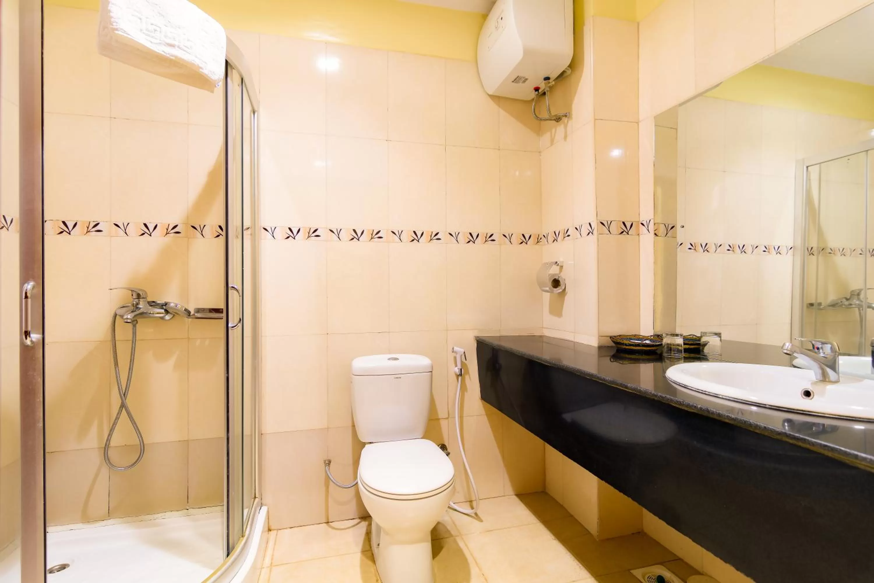 Shower in Mvuli Hotels Arusha