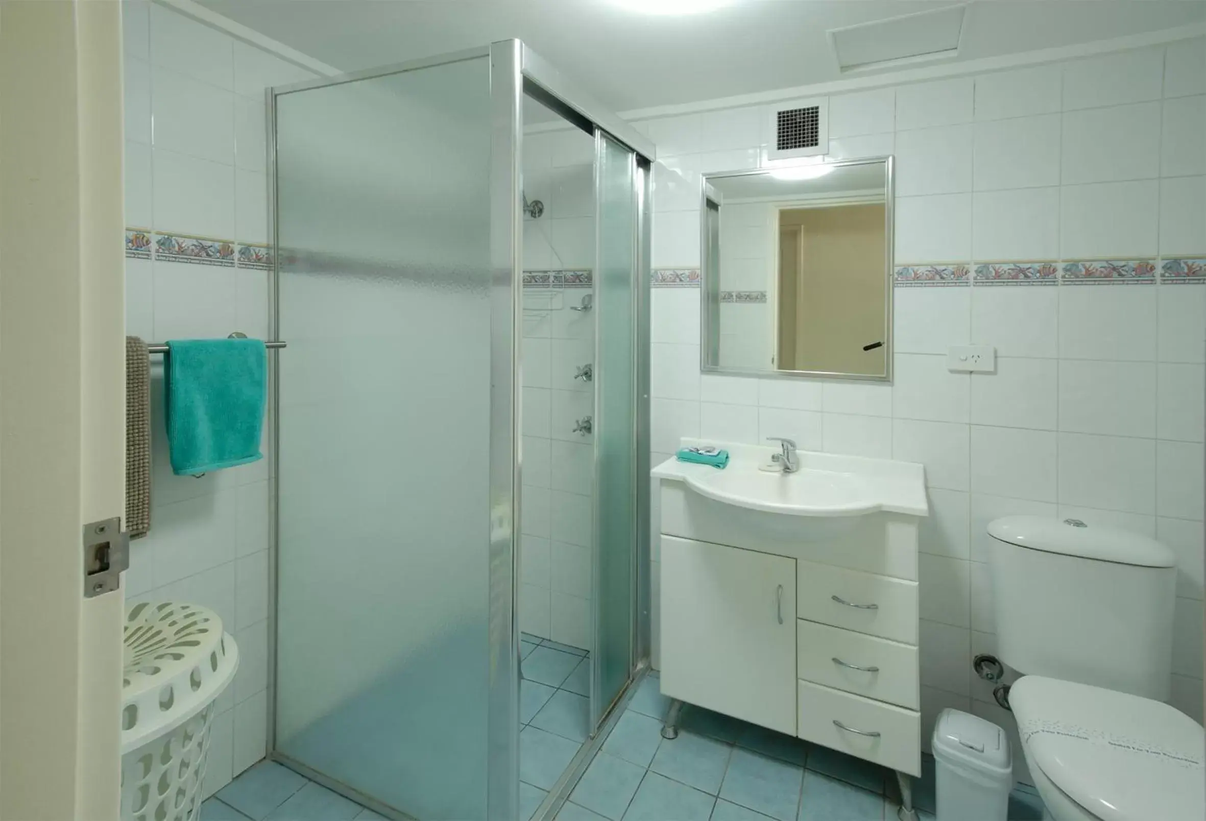 Bathroom in Marcel Towers Holiday Apartments