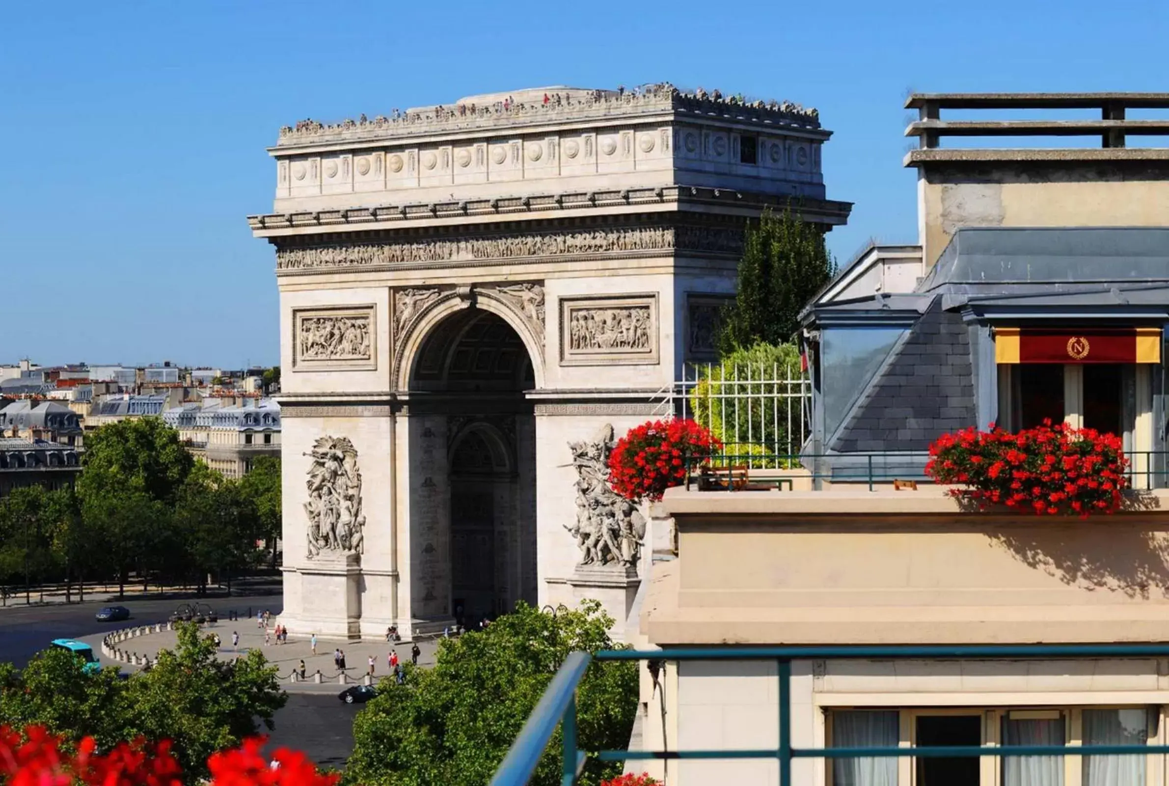 View (from property/room), Property Building in Hotel Napoleon Paris
