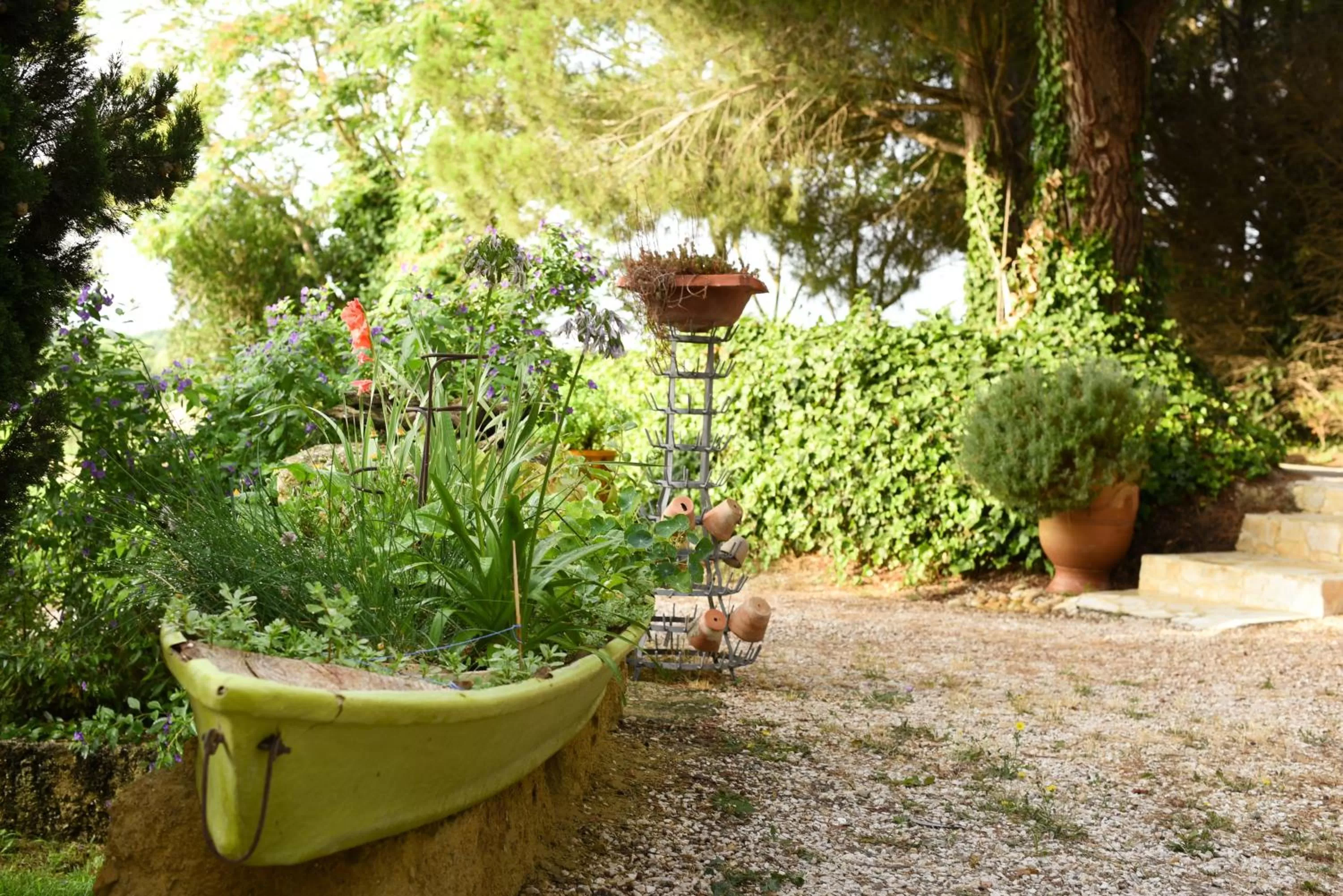 Garden in La Bergerie de l'etang