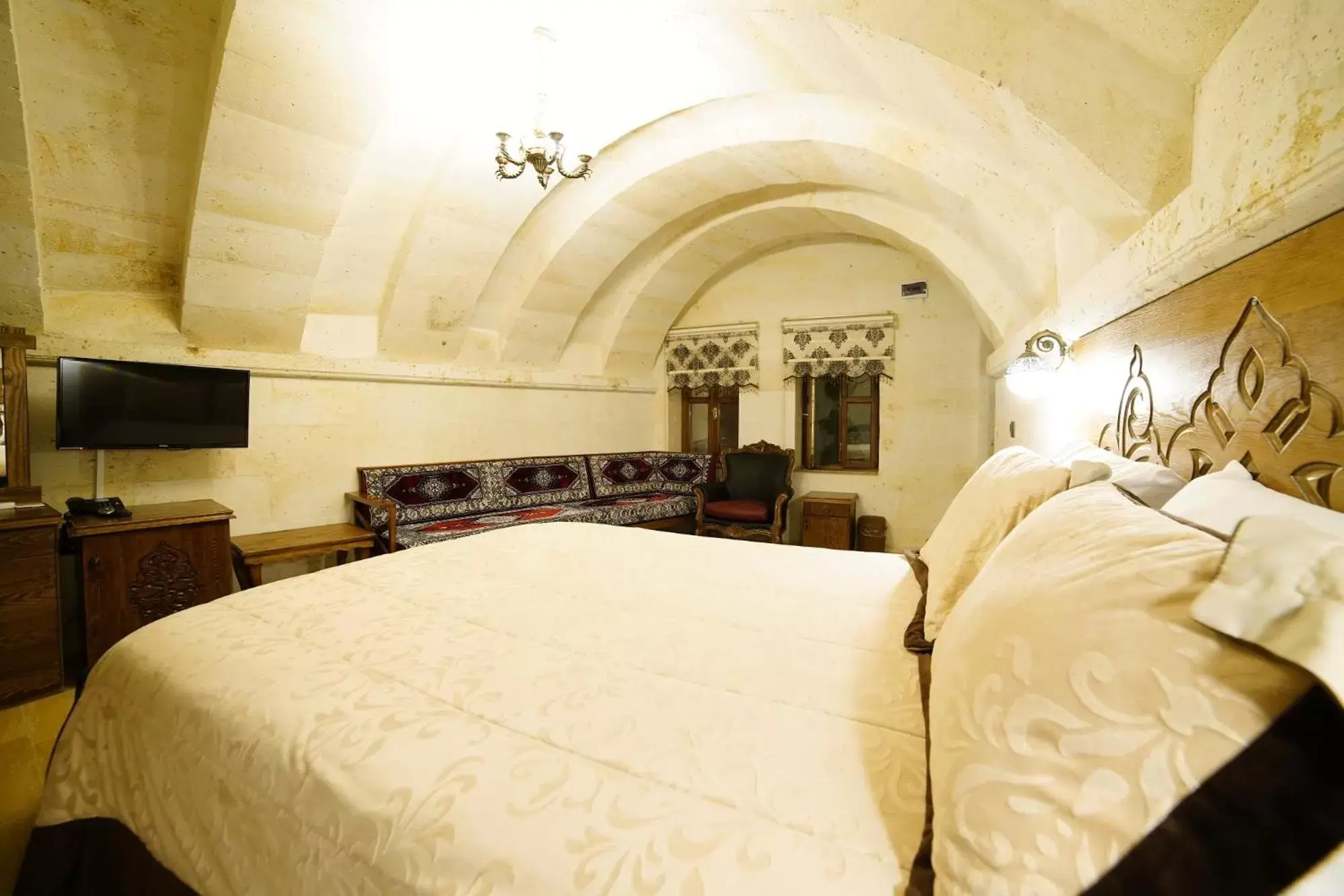 Bed in Lucky Cave Hotel Cappadocia