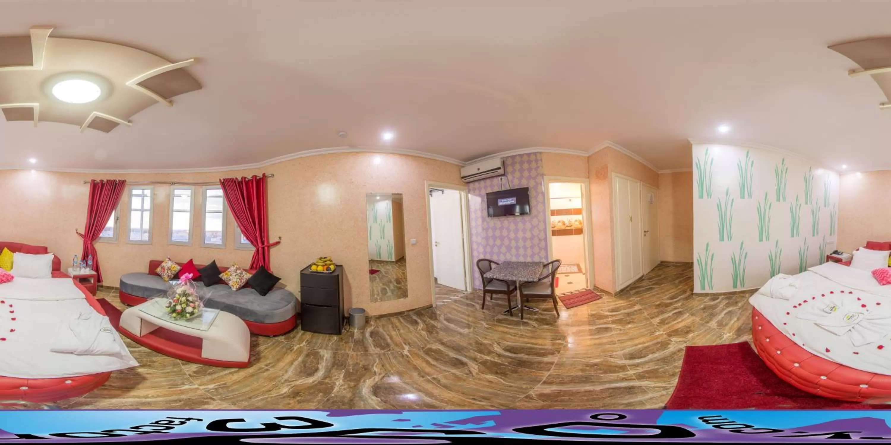 Bed in Hôtel Hadaik Ain Asserdoune