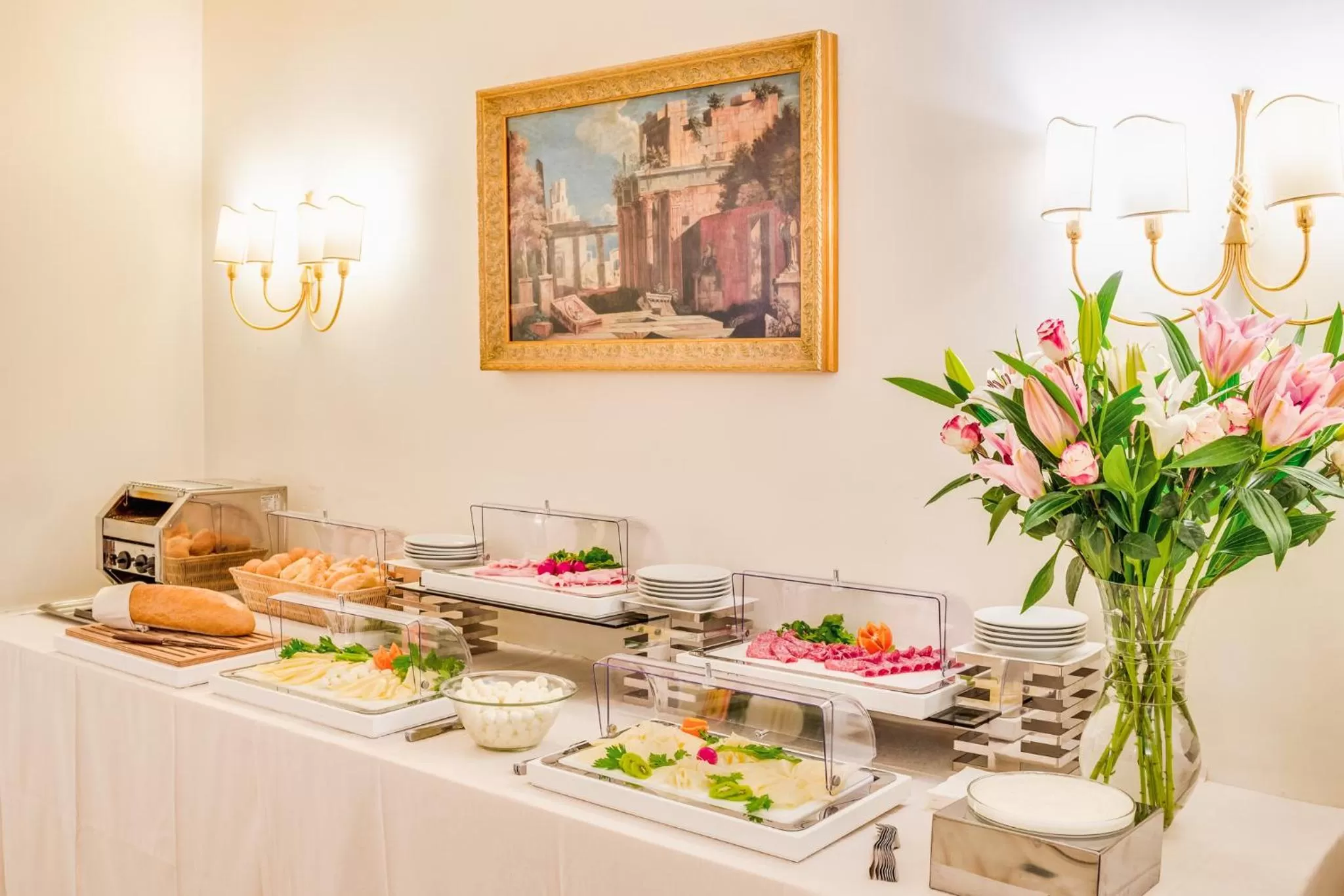 Buffet breakfast in Raeli Hotel Archimede