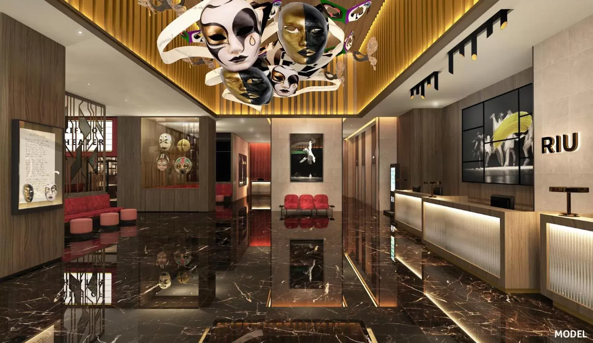 Lobby or reception in Riu Plaza Manhattan Times Square Lobby or reception in Riu Plaza Manhattan Times Square