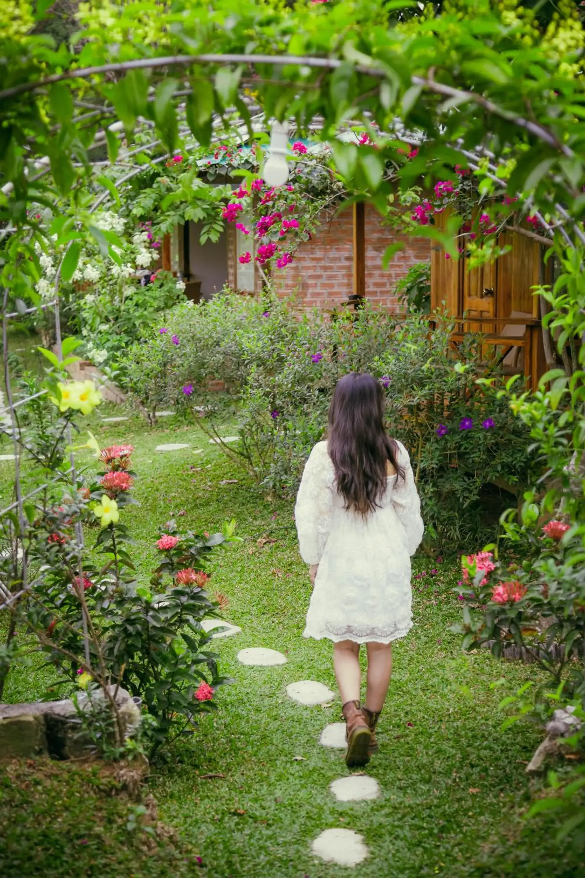 Garden in Phu Quoc Valley Sen Bungalow