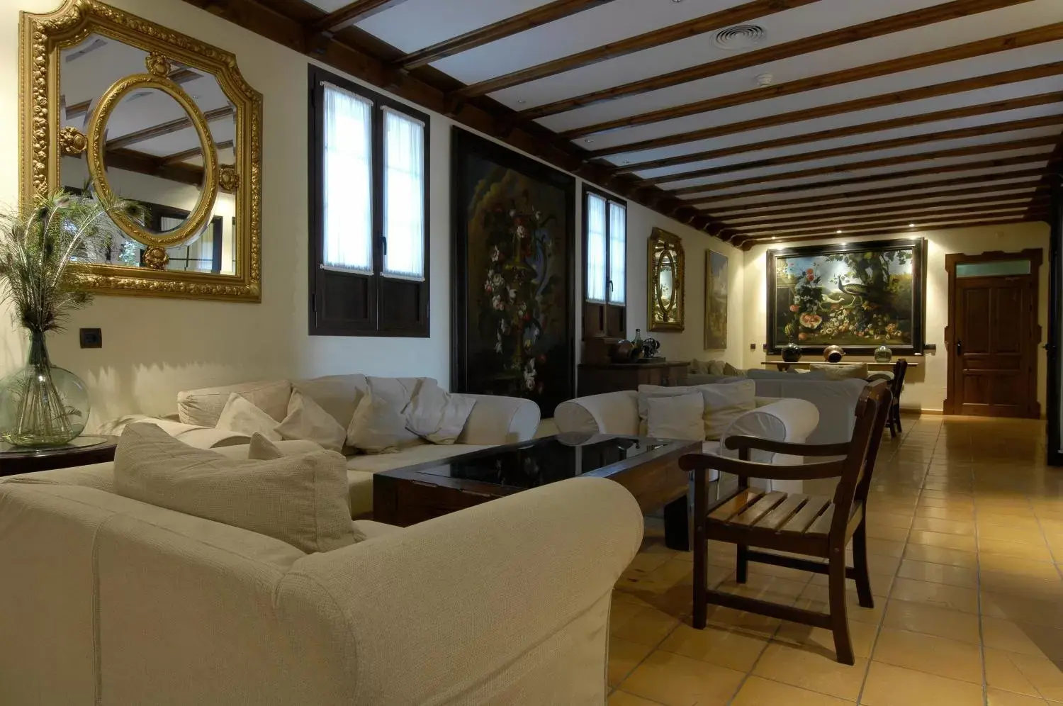 Communal lounge/ TV room in Finca Eslava