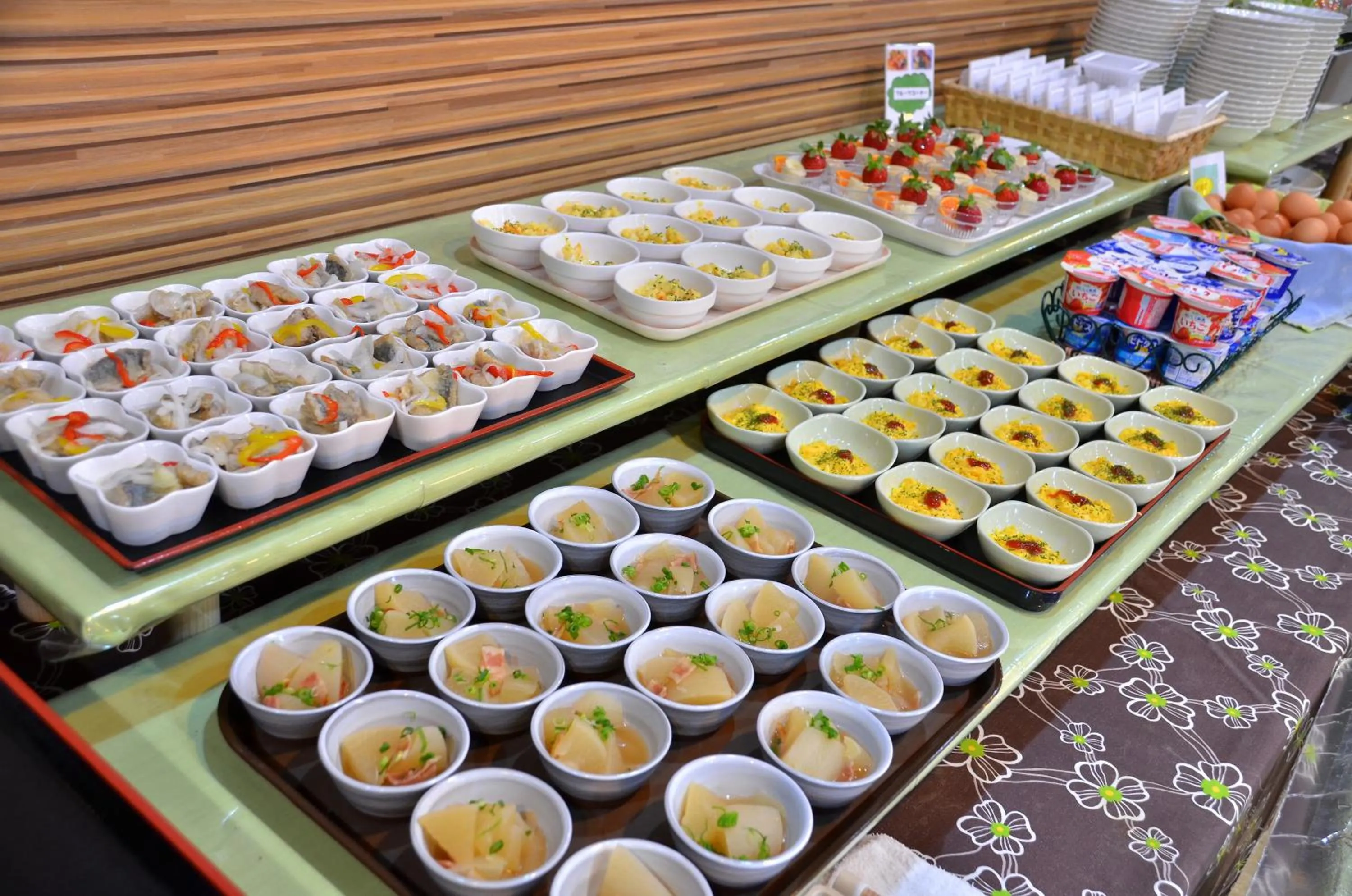 Buffet breakfast in Omura Central Hotel