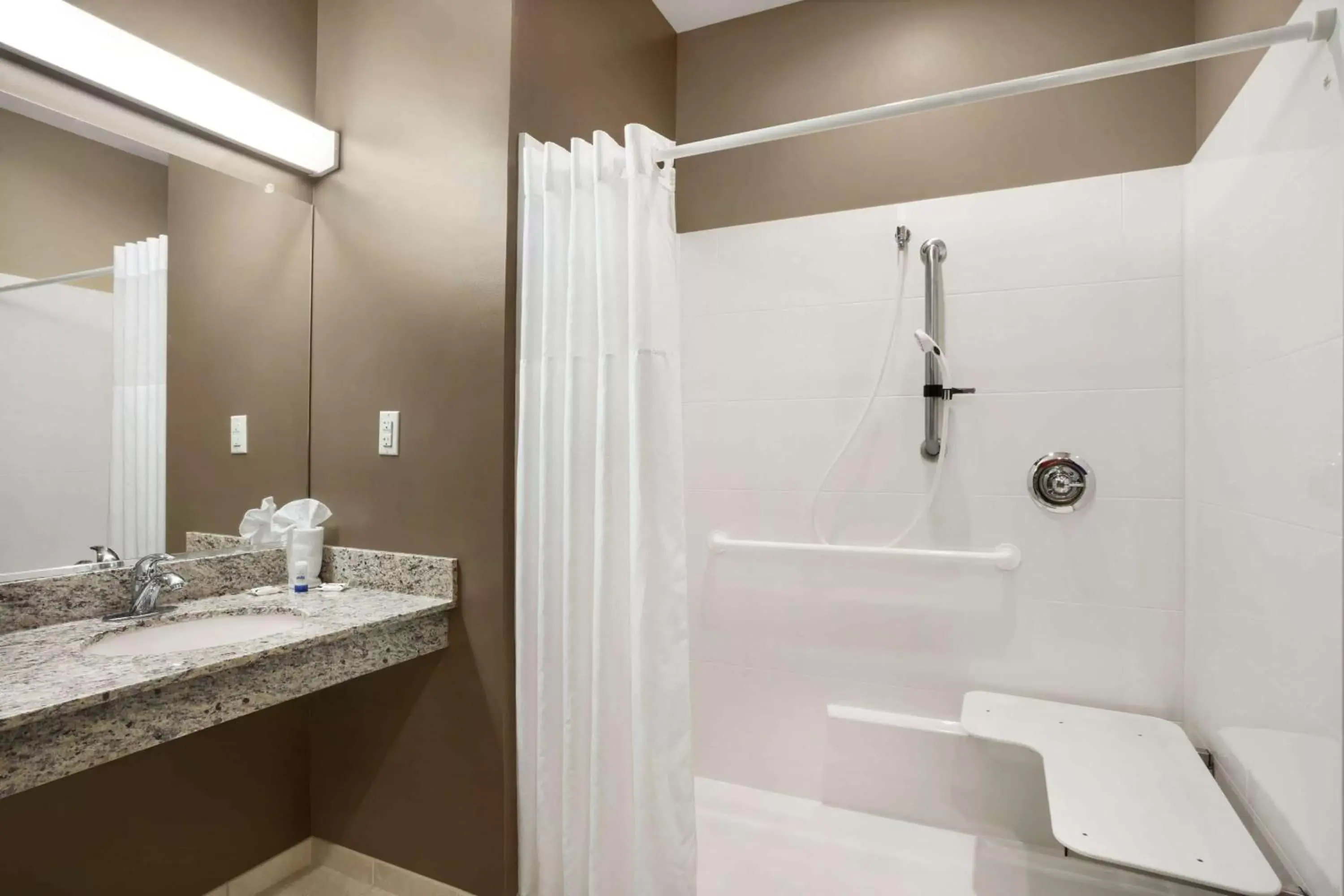 Bathroom in Microtel Inn & Suites by Wyndham Cambridge