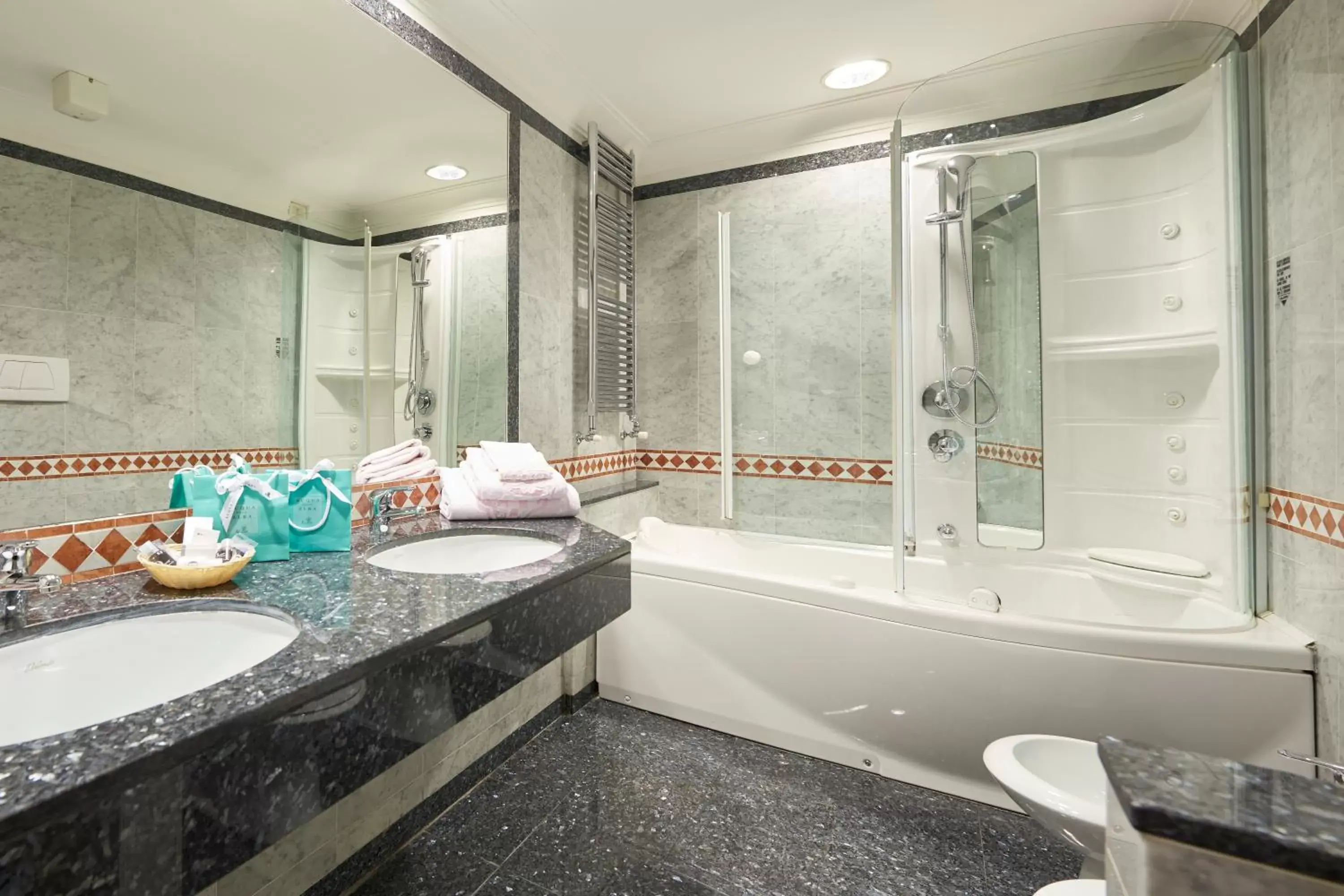 Bathroom in Grand Hotel Adriatico