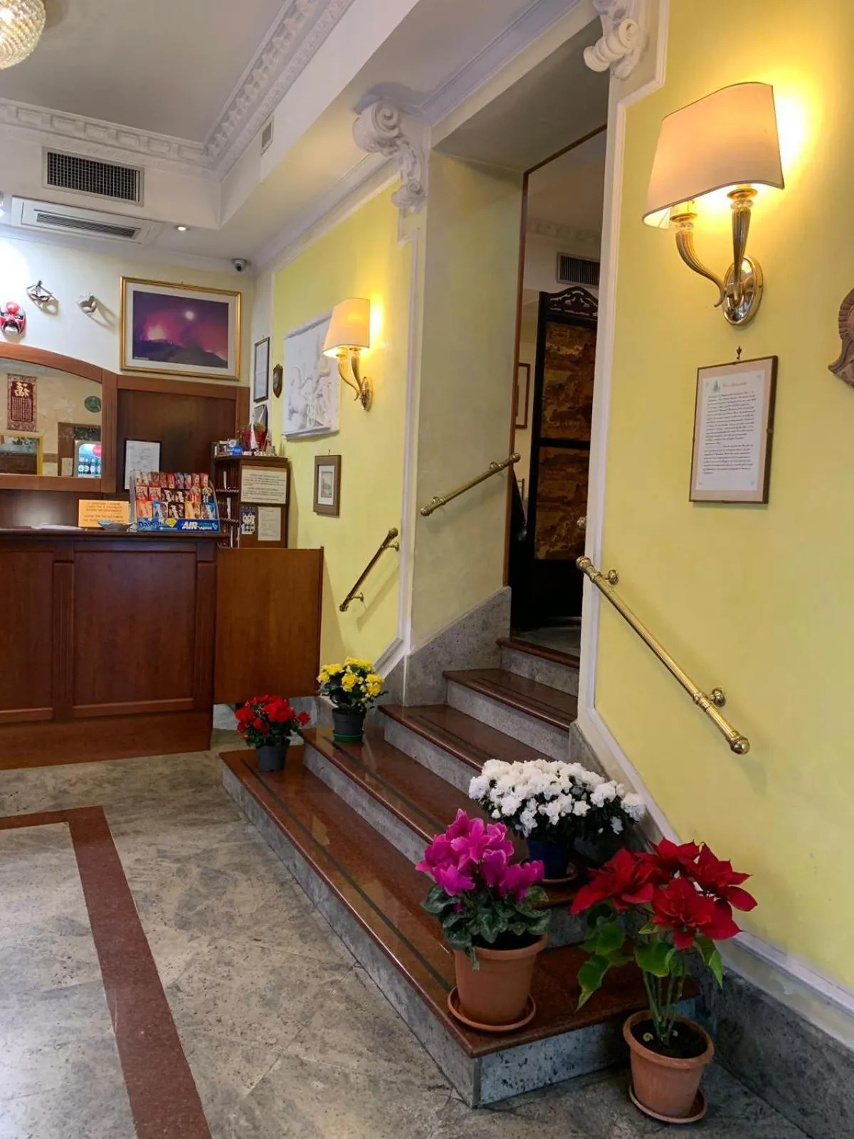 Lobby or reception in Hotel Stromboli