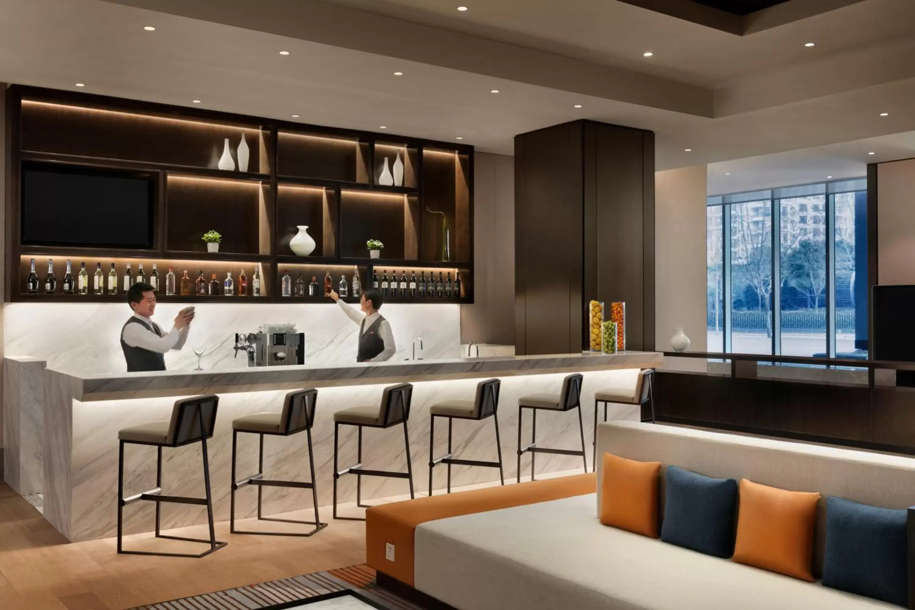 Lounge or bar in Hyatt Place Shanghai Tianshan Plaza Lounge or bar in Hyatt Place Shanghai Tianshan Plaza