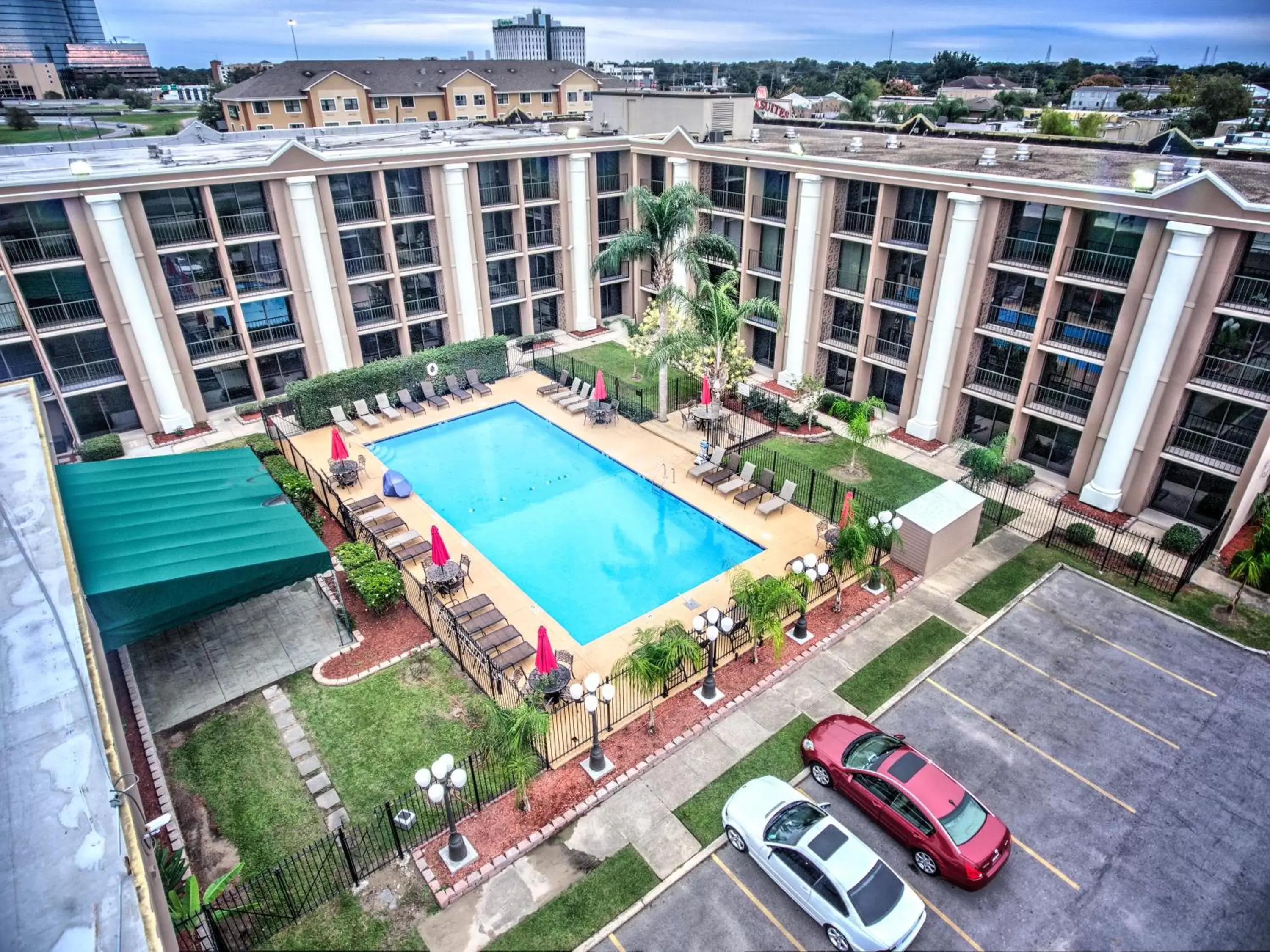View (from property/room), Pool View in Ramada by Wyndham Metairie New Orleans Airport